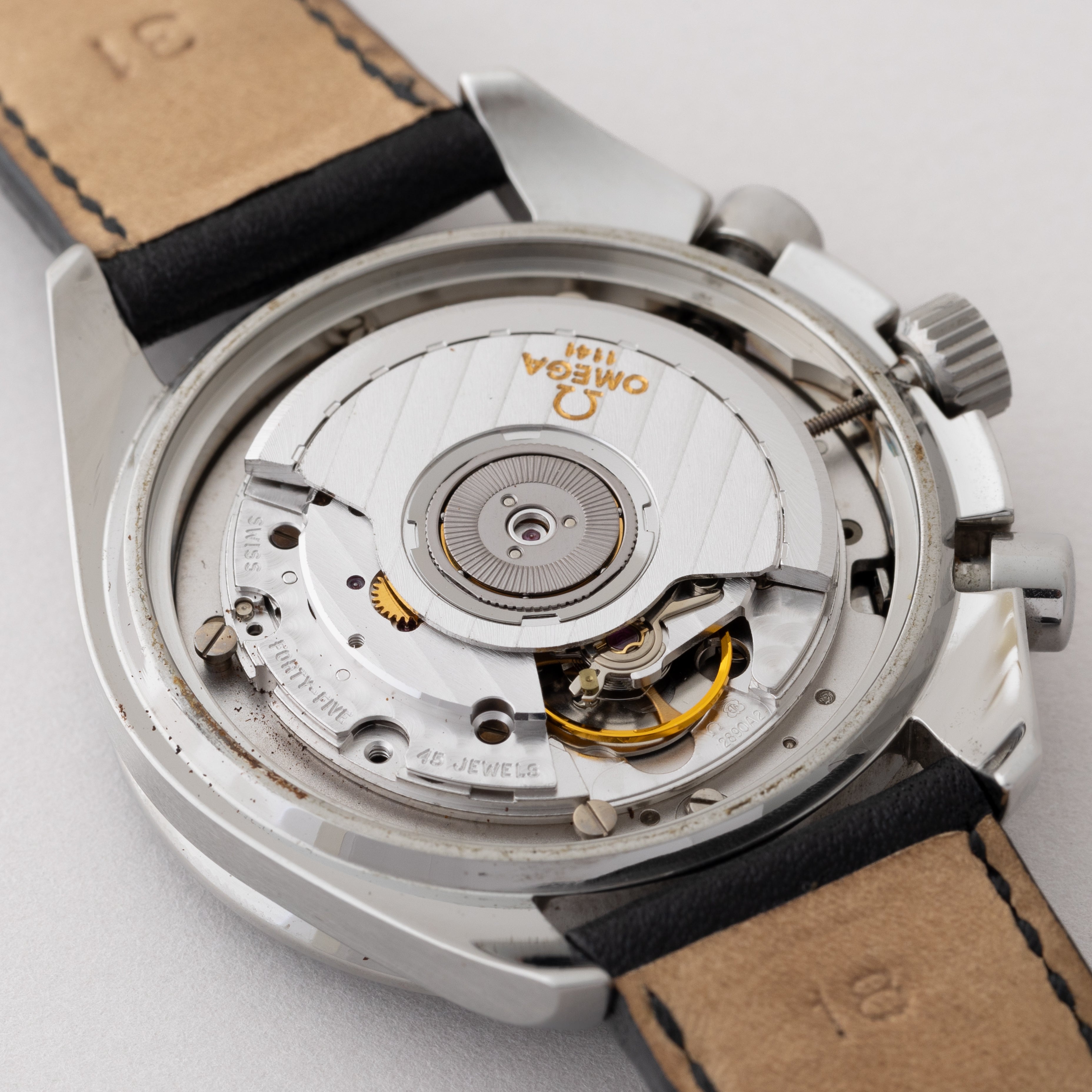 オメガ スピードマスター オートマチック 1995年製 純正革ベルト