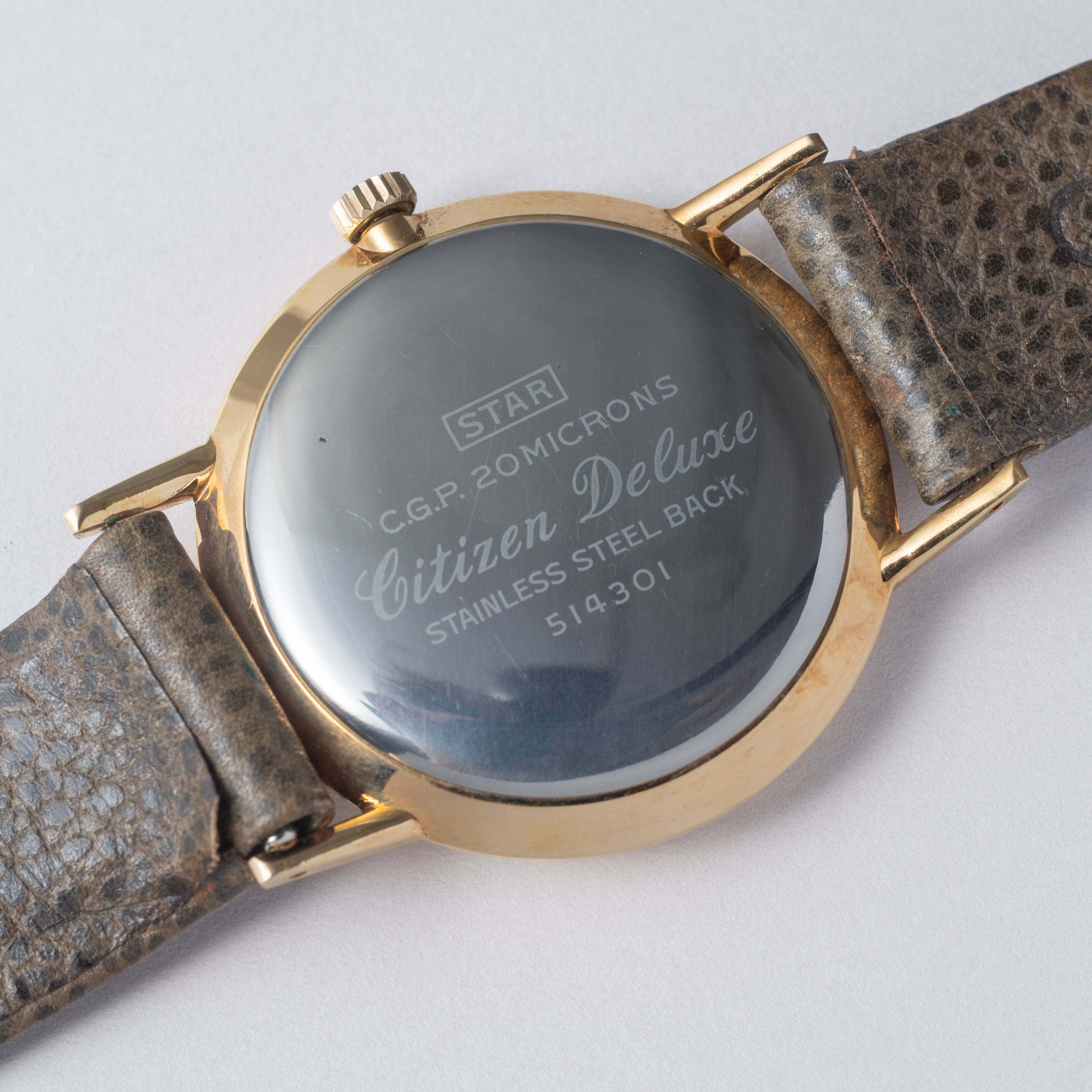 シチズン デラックス 1966年製 手巻き 純正ベルト付き