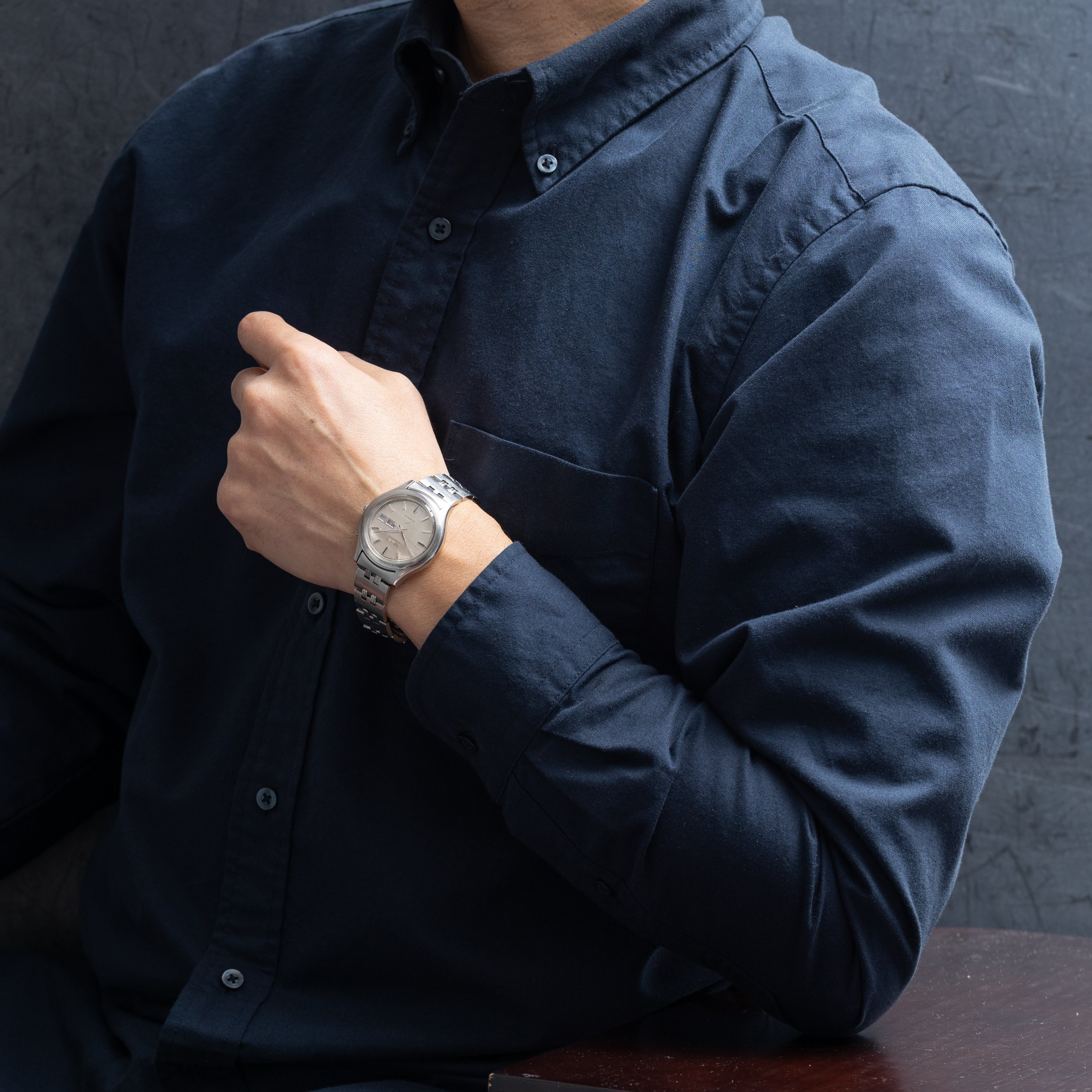 オリエント クロノエース オートマチック 1970年代 カットガラス