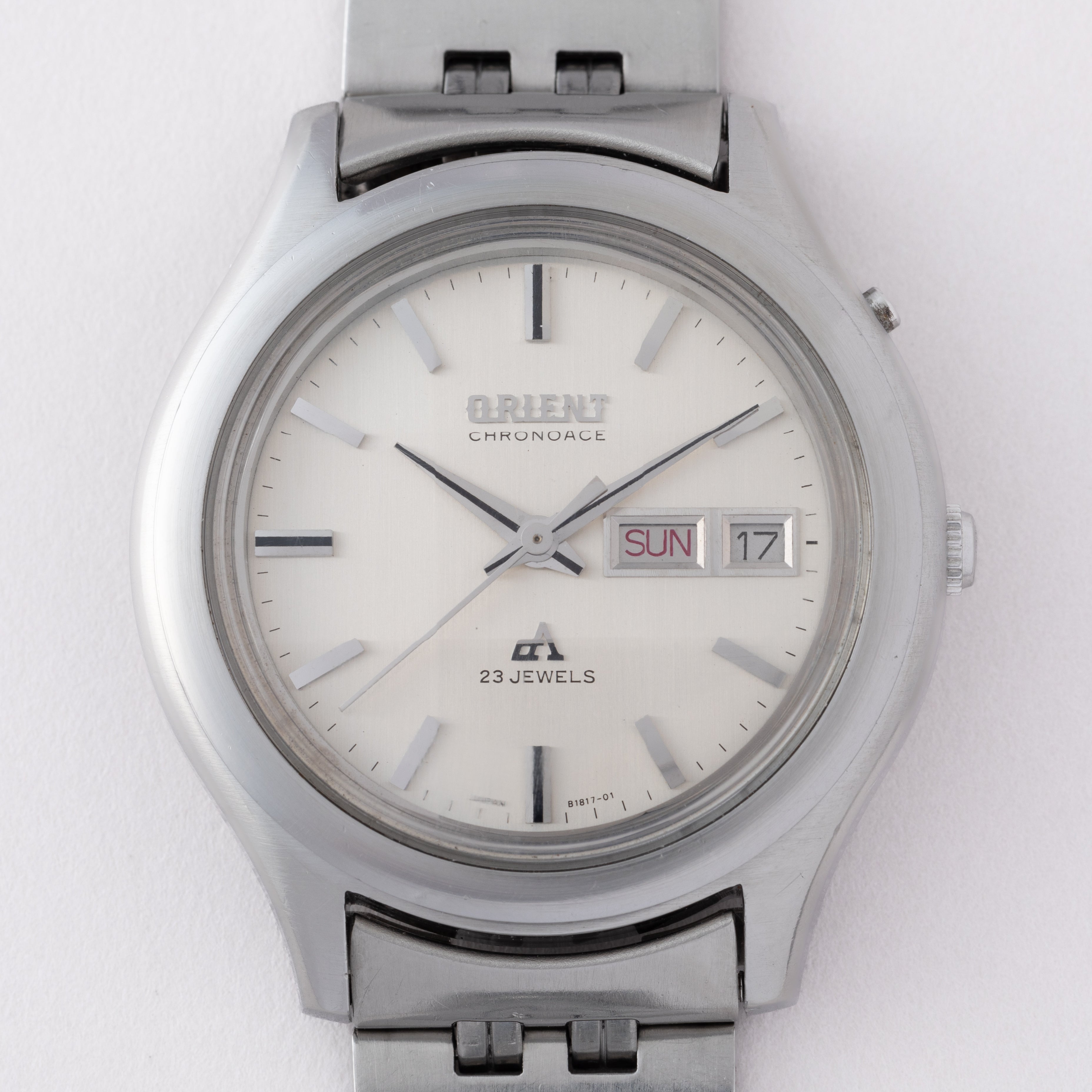 オリエント クロノエース オートマチック 1970年代 カットガラス