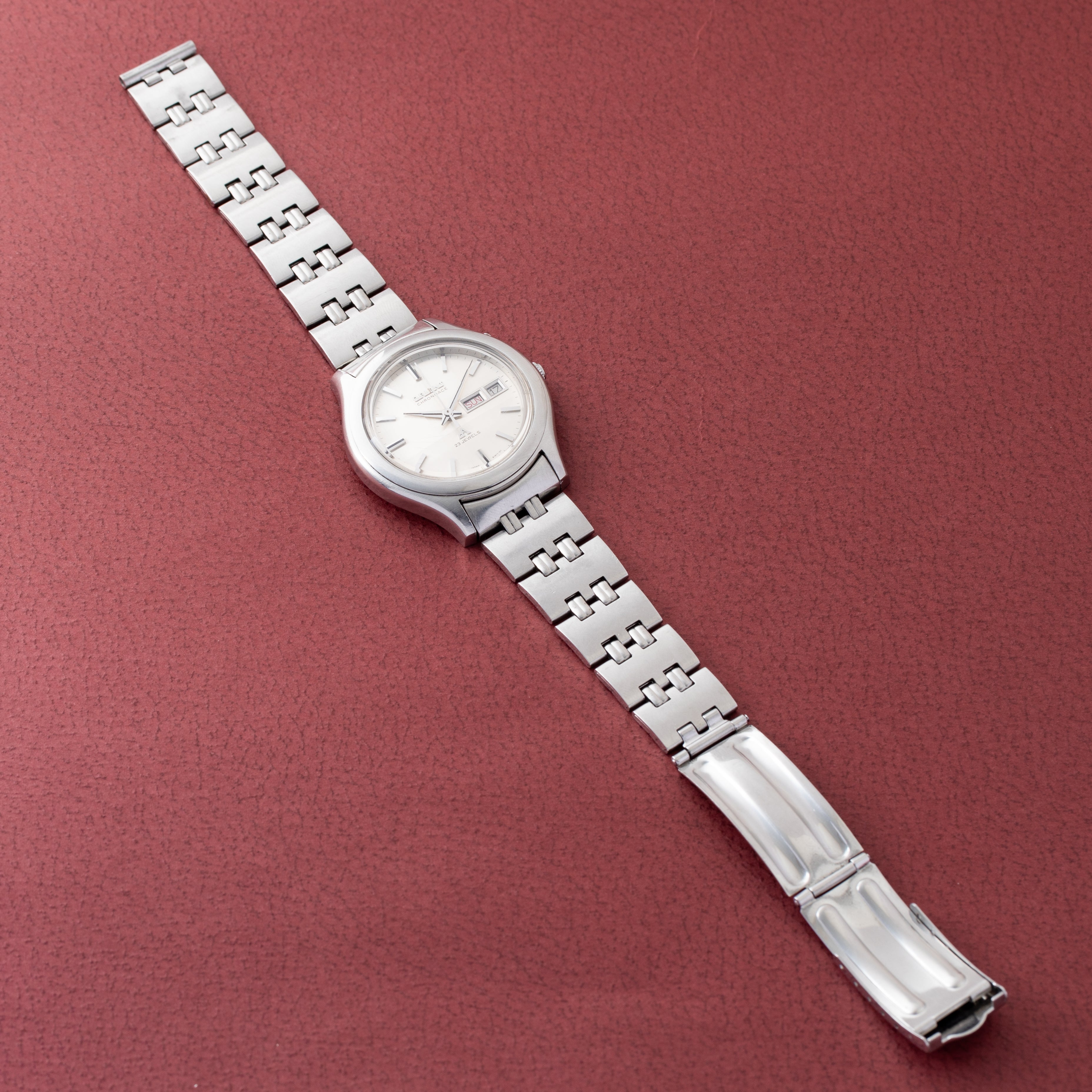 オリエント クロノエース オートマチック 1970年代 カットガラス