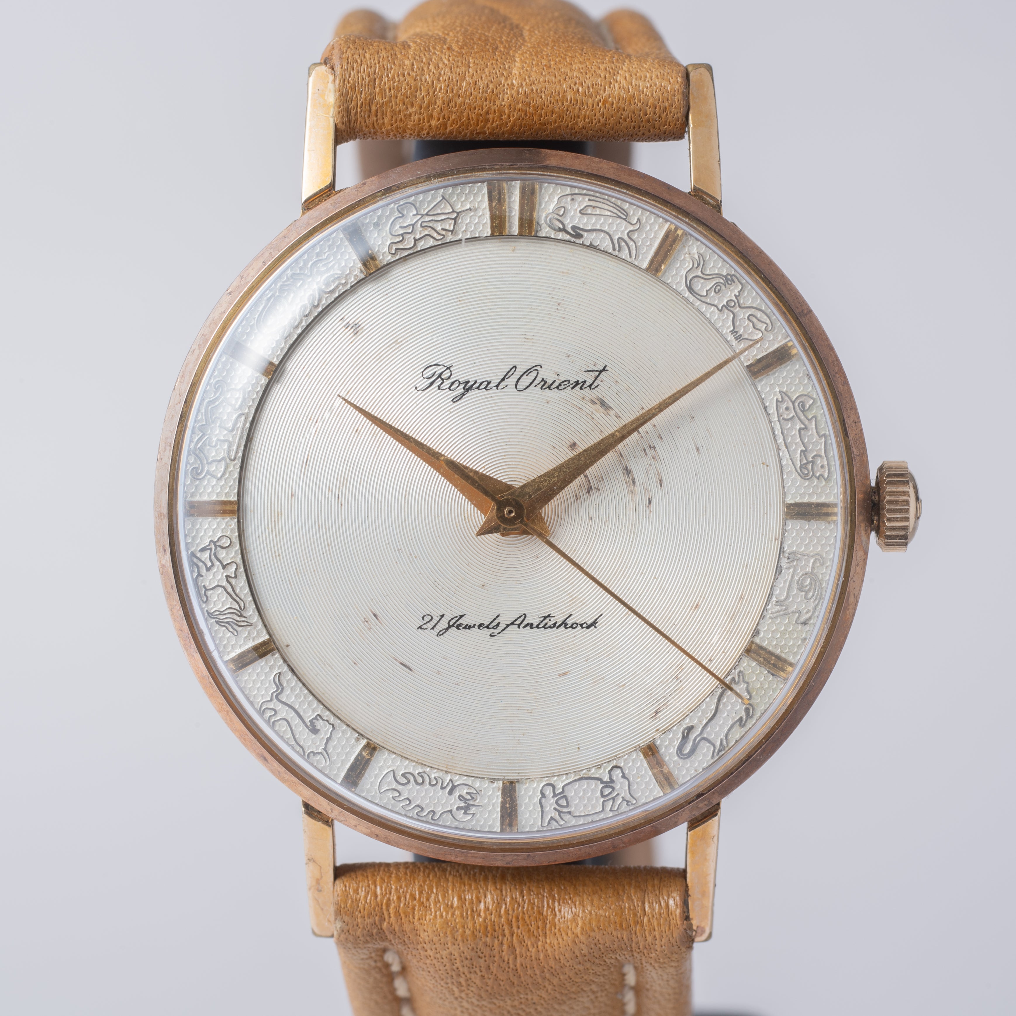 ロイヤルオリエント 星座文字盤 1960年代製 21石手巻き