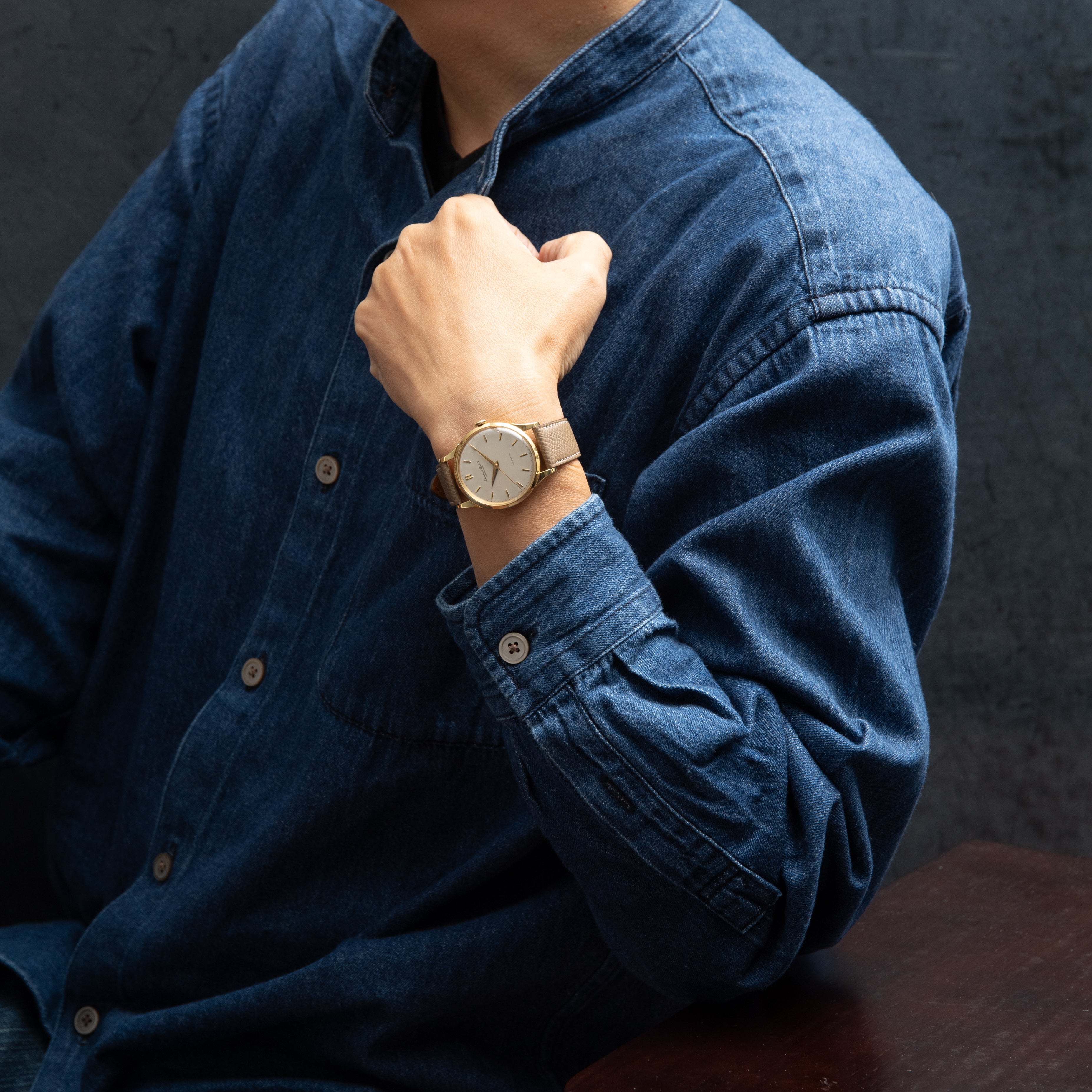 IWC ラウンドケース 18金無垢 オートマチック Cal.852 1953年製