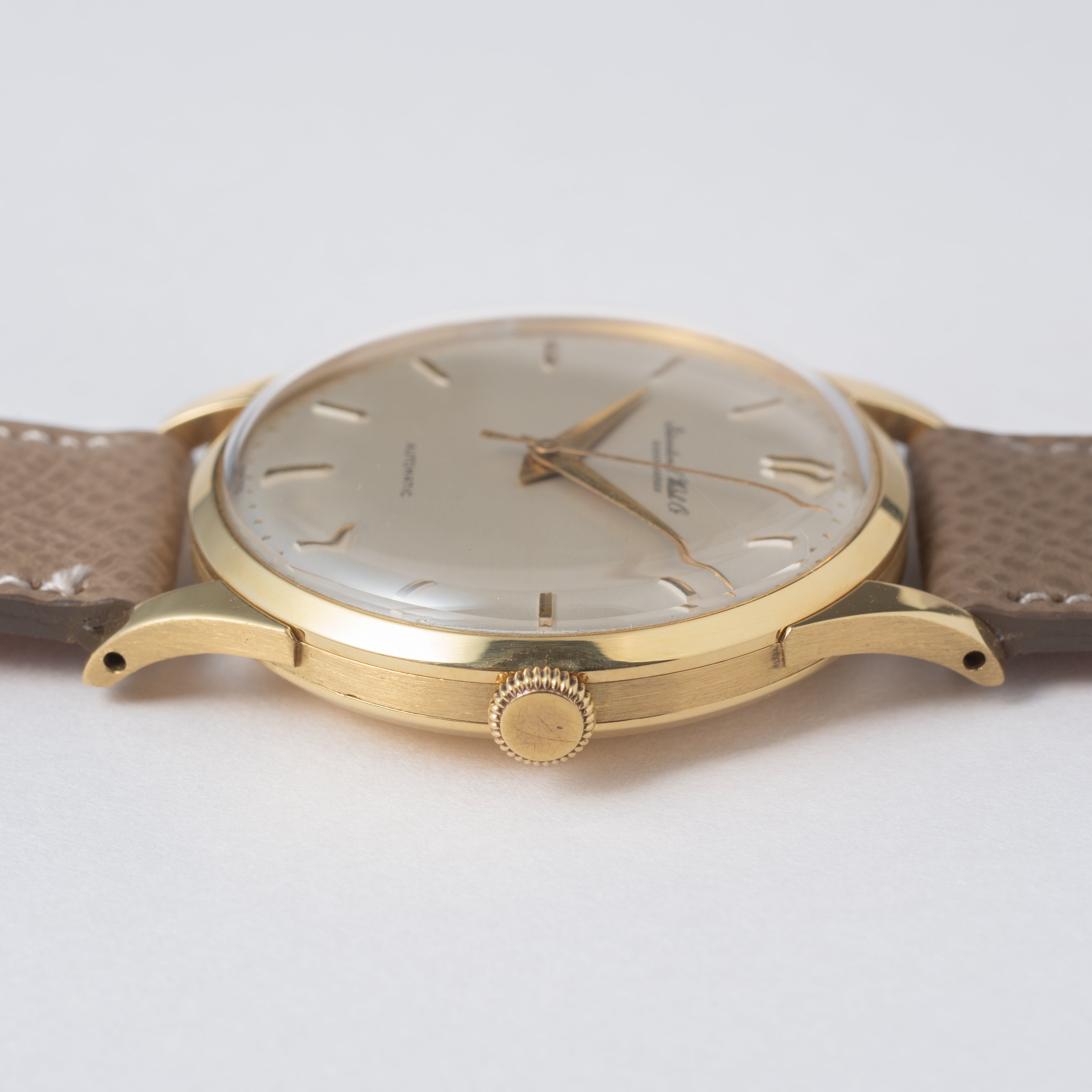 IWC ラウンドケース 18金無垢 オートマチック Cal.852 1953年製