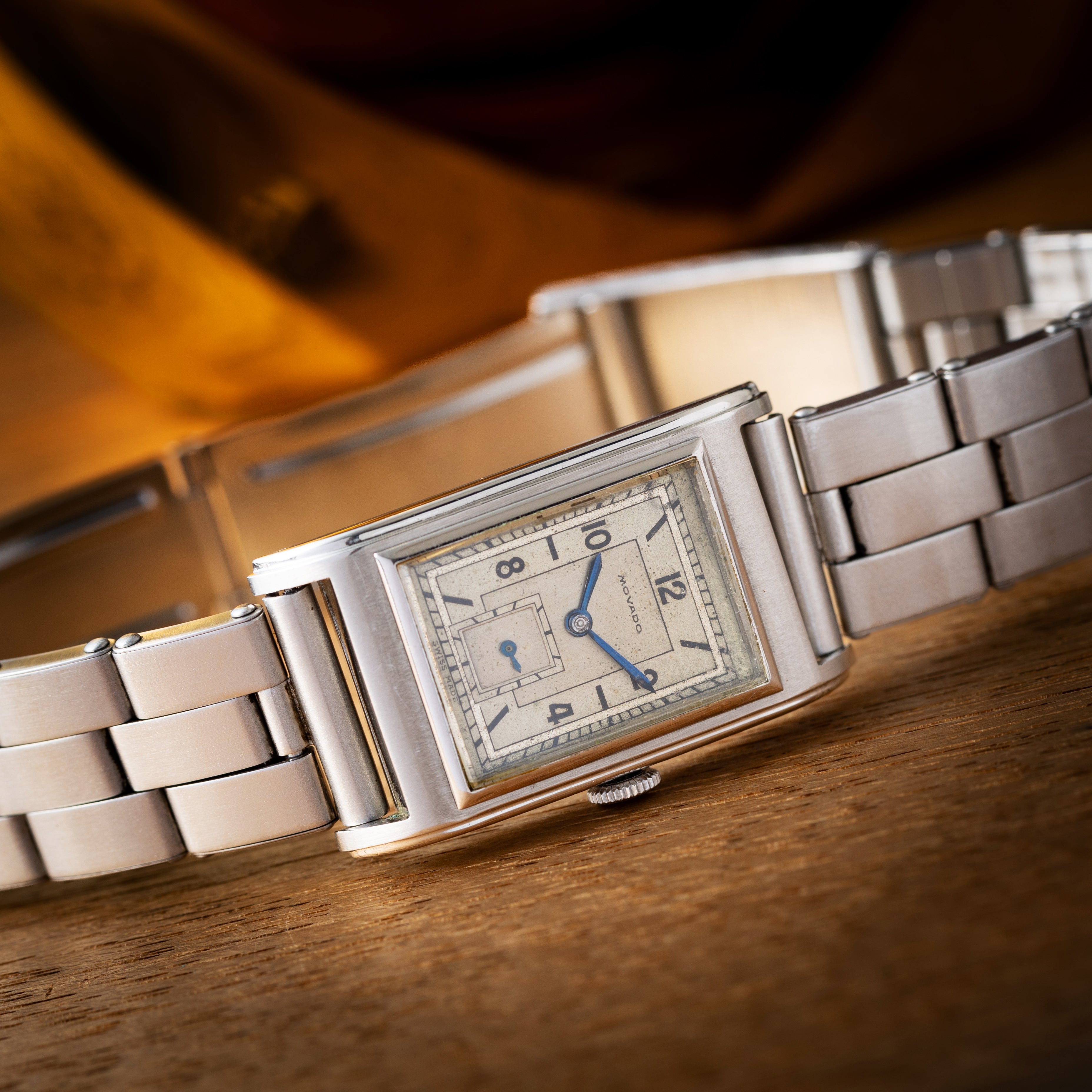 モバード レクタンギュラー 手巻き 1930年代 スモールセコンド