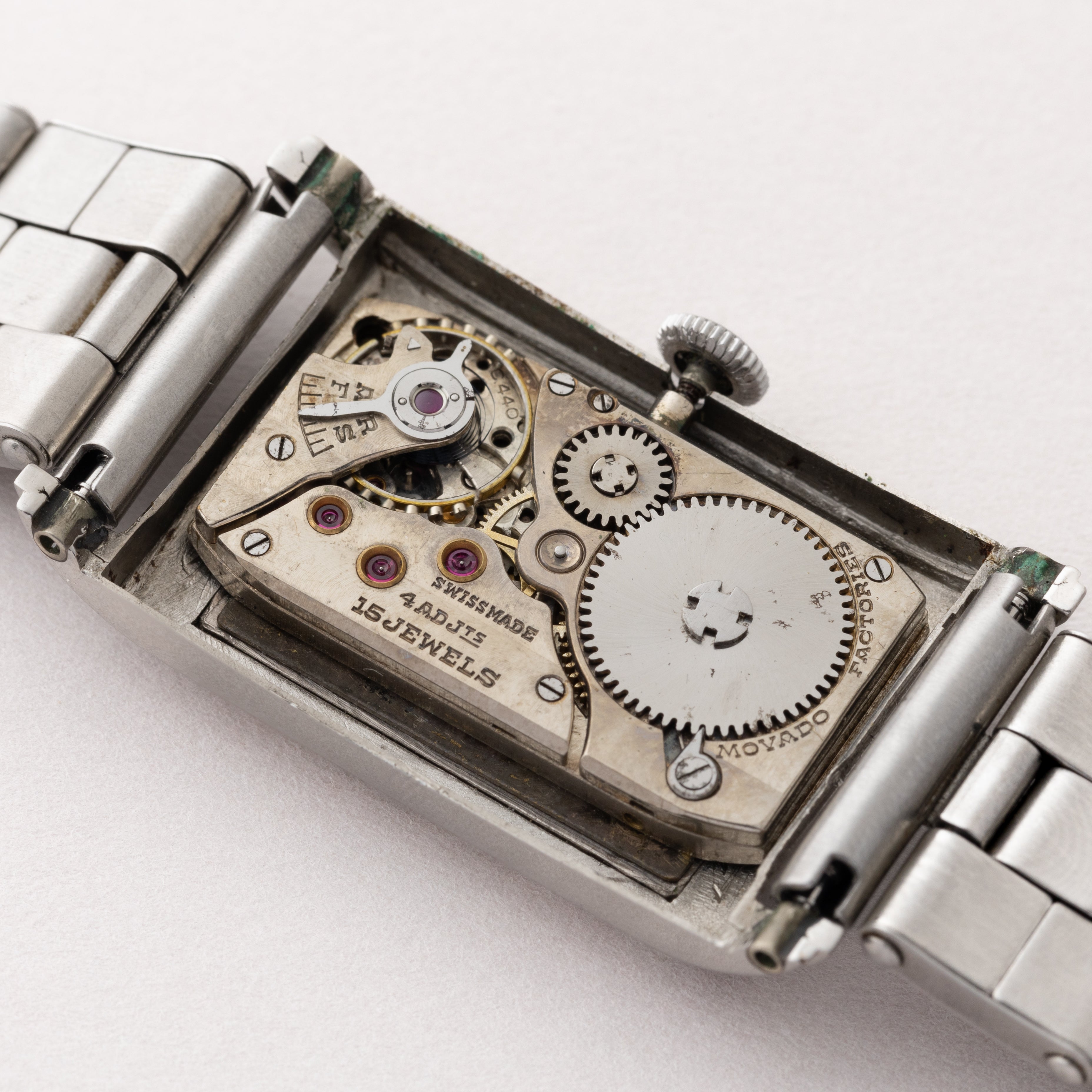 モバード レクタンギュラー 手巻き 1930年代 スモールセコンド