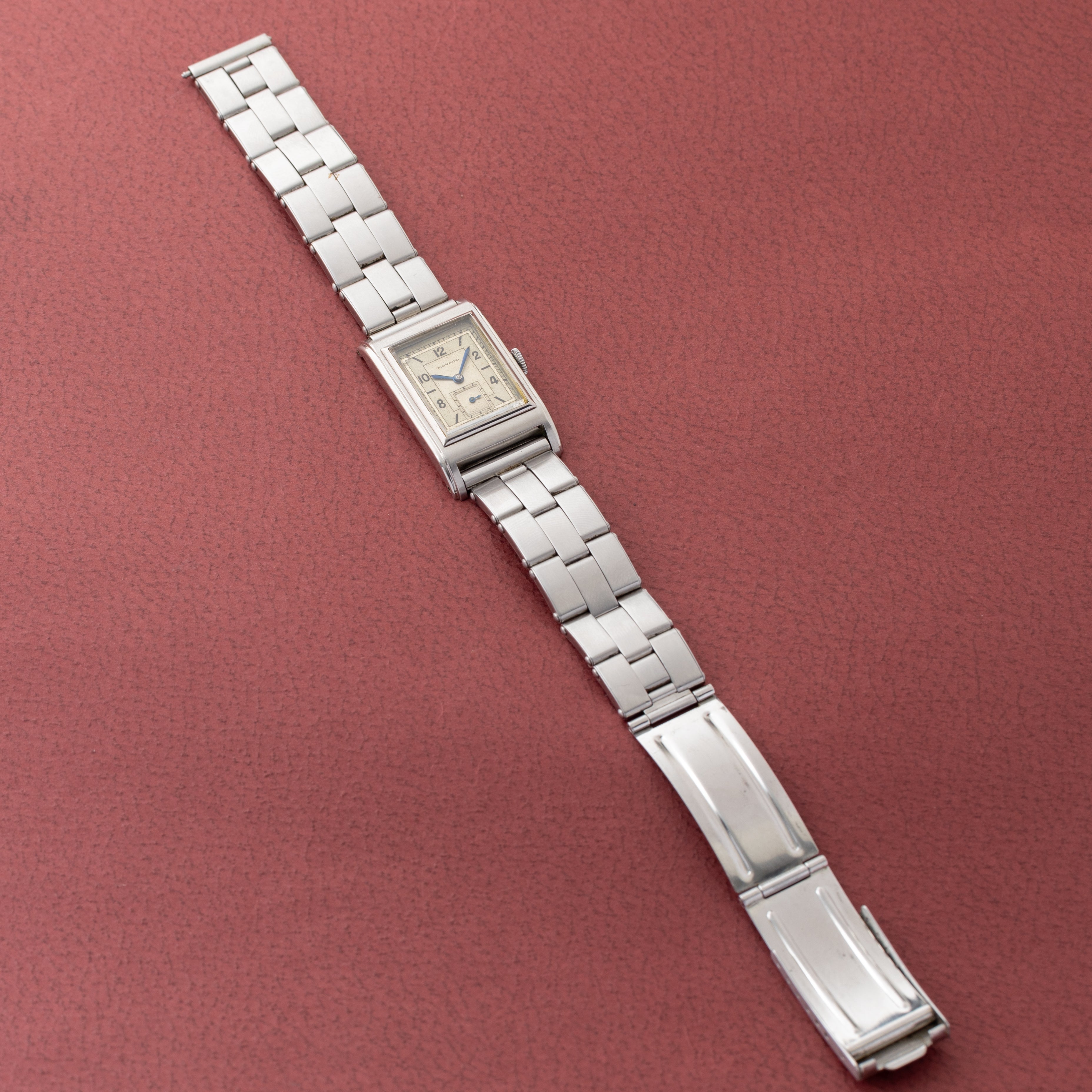 モバード レクタンギュラー 手巻き 1930年代 スモールセコンド