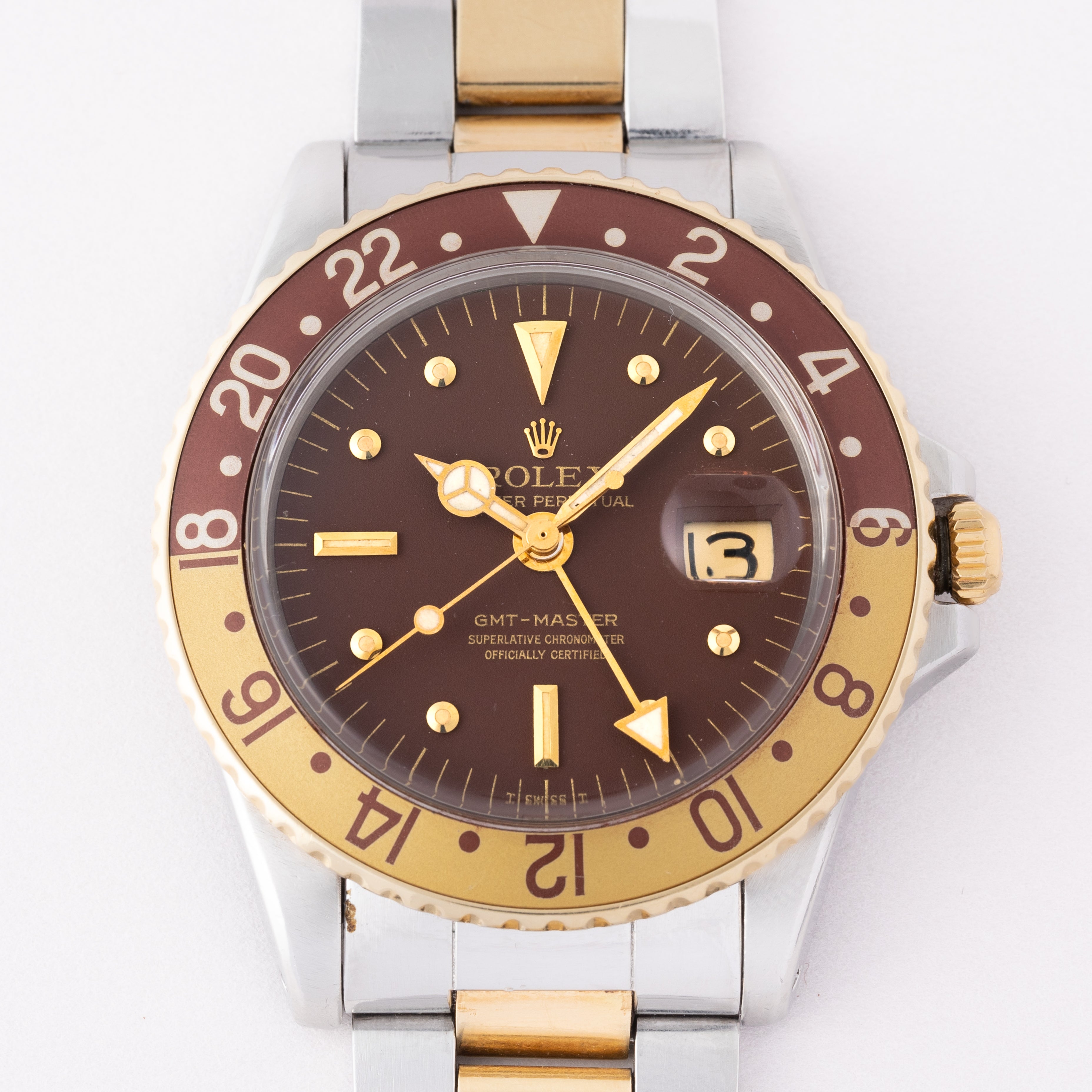 ロレックス GMTマスター 1970年製/昭和45年製 茶ツボ Ref.1675 オリジナルマットダイヤル