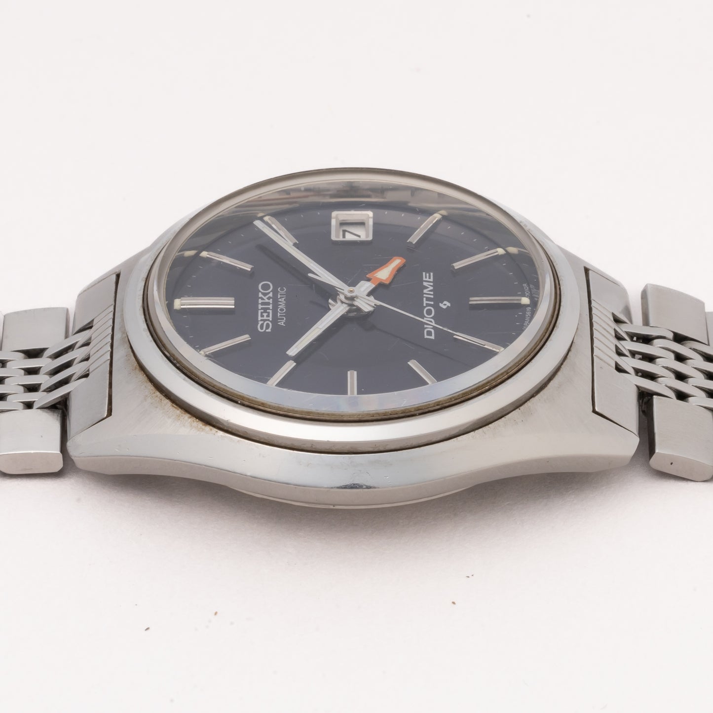 セイコー デュオタイム 1972年製 ブルーダイヤル Ref.5619-7000 純正ブレス
