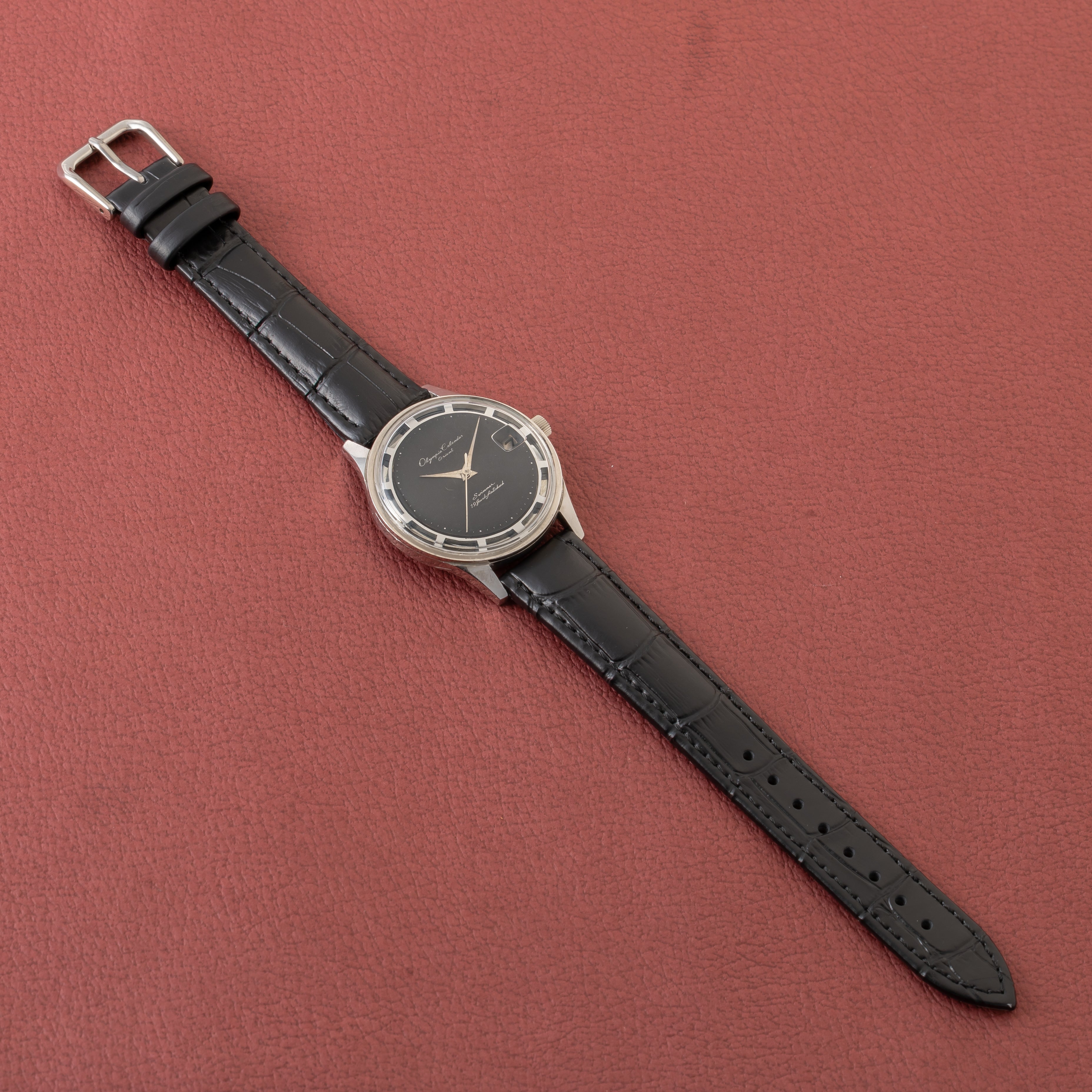 オリエント オリンピアカレンダー ブラックダイヤル 1960年代製