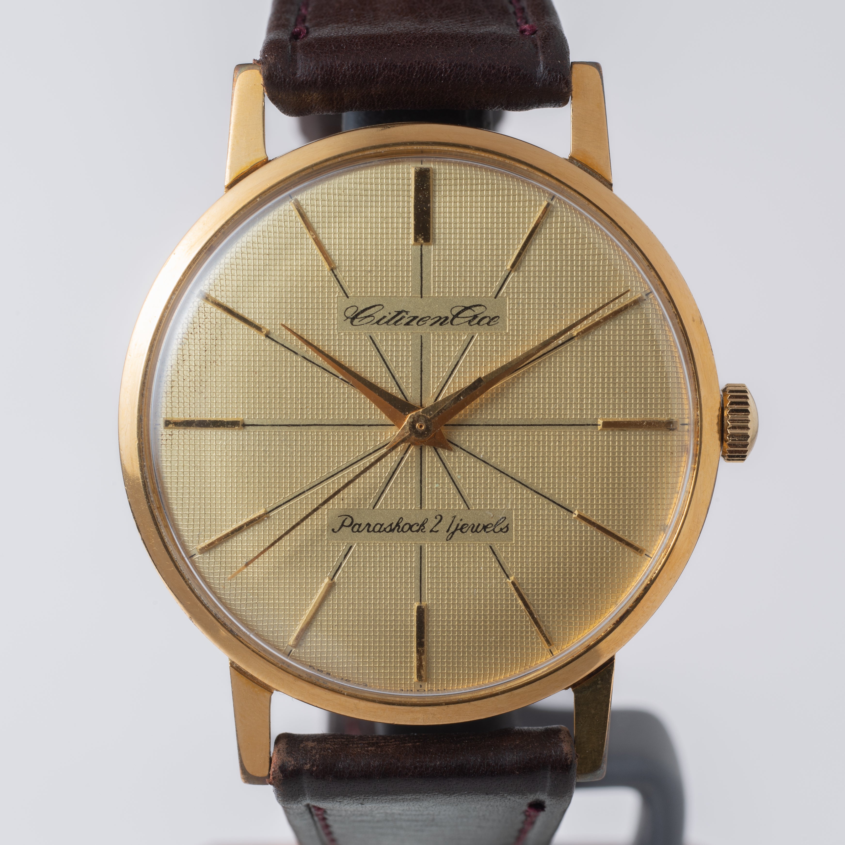 シチズン エース タグ付き美品 1962年製 オリジナル革ベルト尾錠 A15804 CGPケース