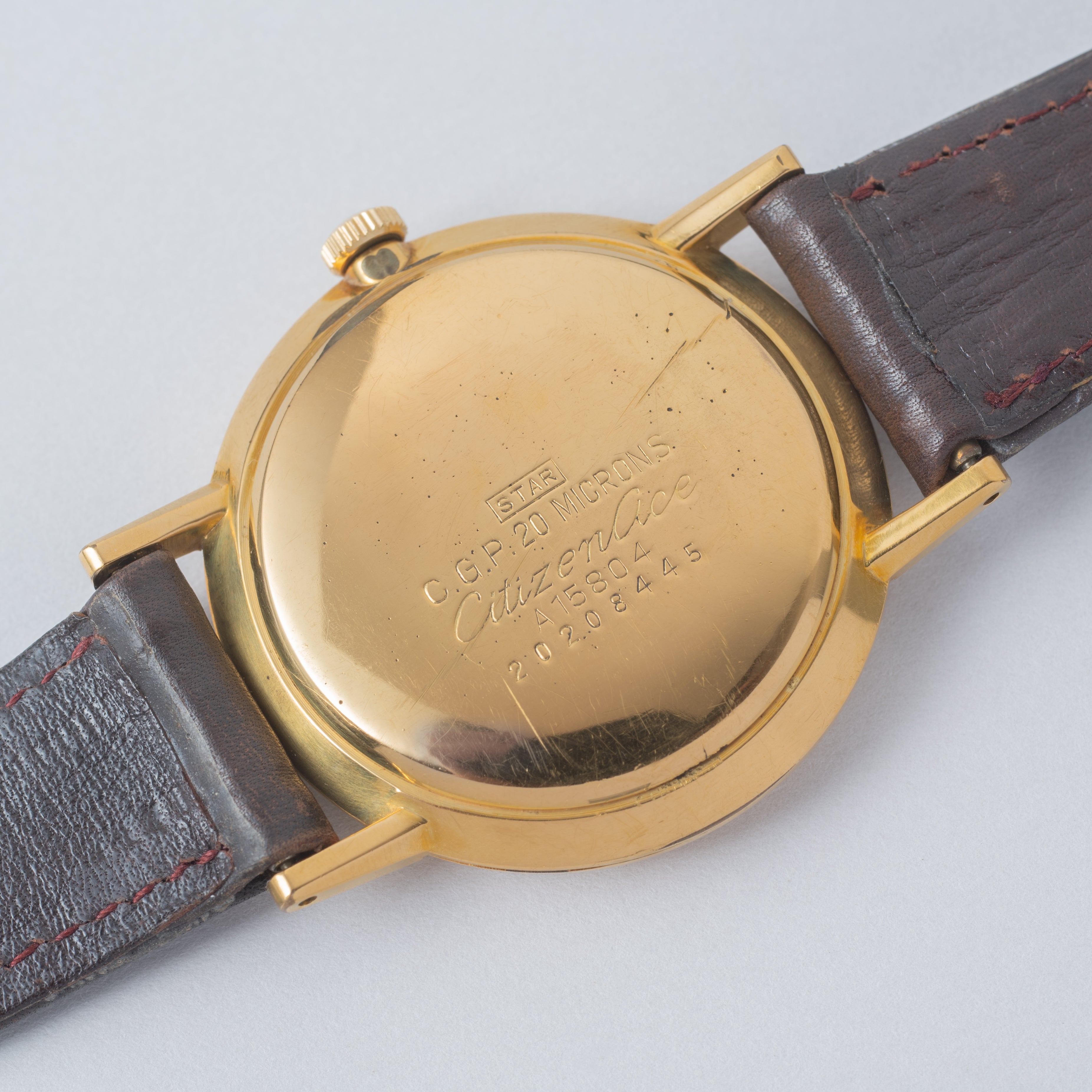 シチズン エース タグ付き美品 1962年製 オリジナル革ベルト尾錠 A15804 CGPケース