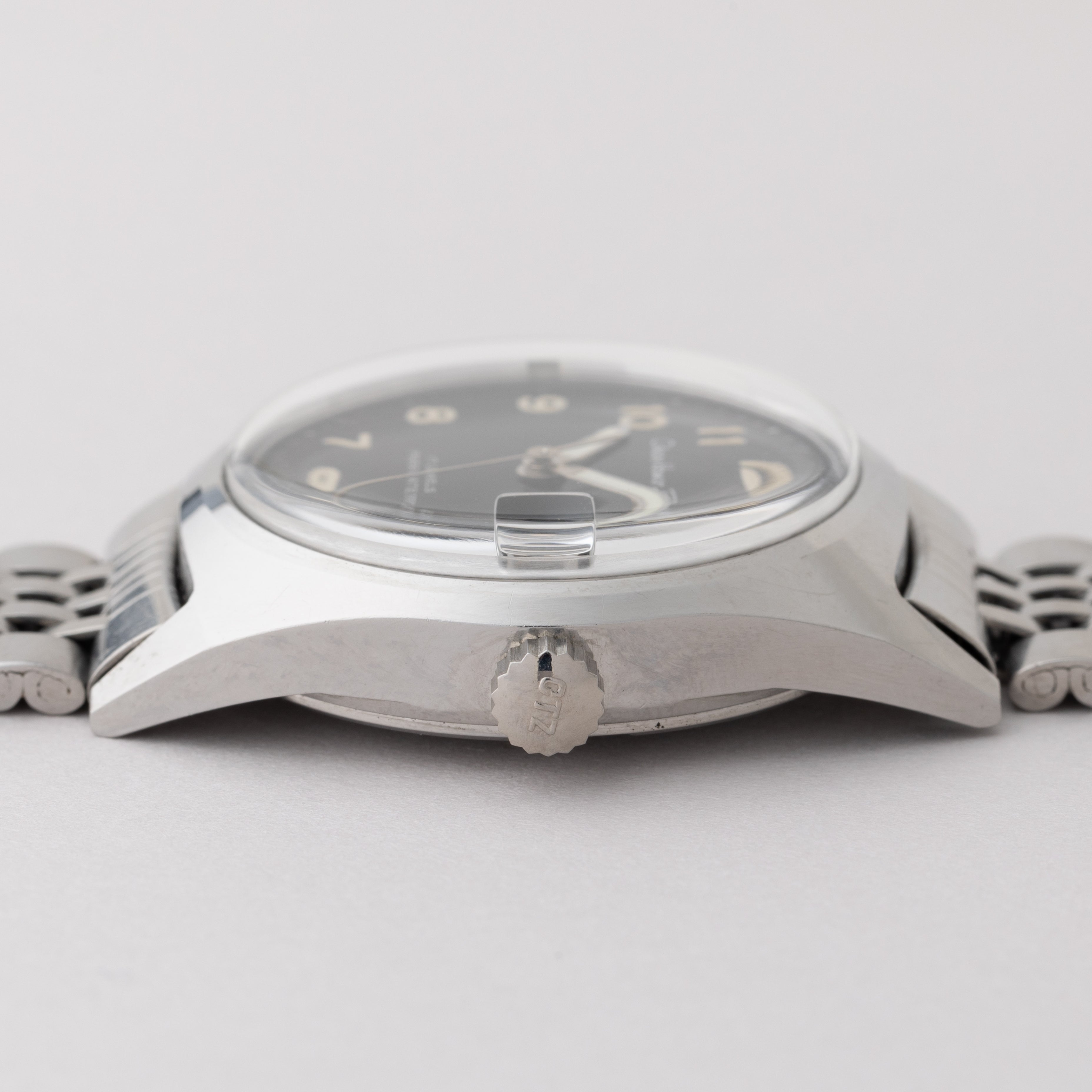 シチズン ホーマー デイト ブラックアラビアダイヤル 1967年製 手巻き 純正ブレス