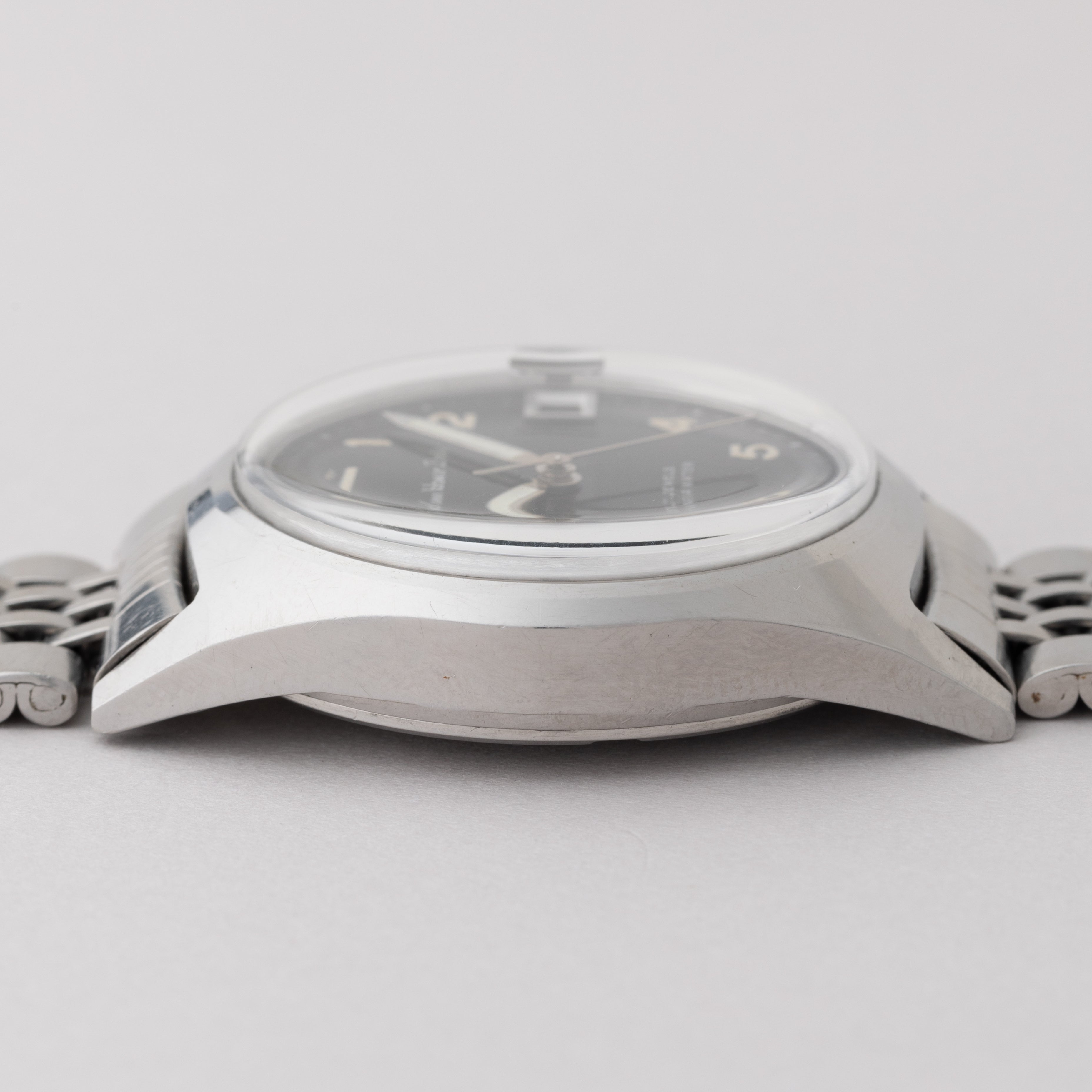 シチズン ホーマー デイト ブラックアラビアダイヤル 1967年製 手巻き 純正ブレス