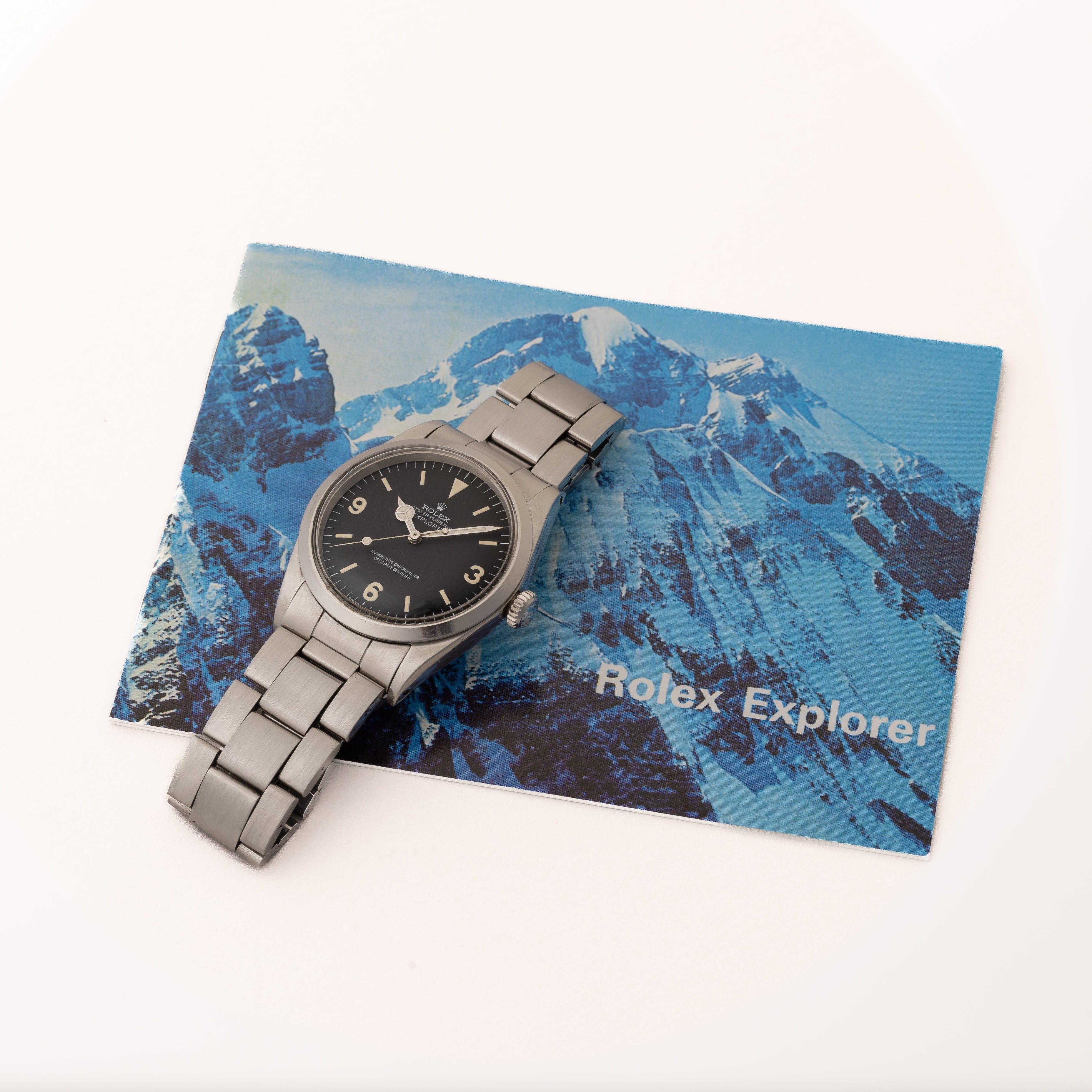 ロレックス エクスプローラー Ⅰ マーク1ダイヤル フロッグフット Ref.1016 1969年製 冊子付