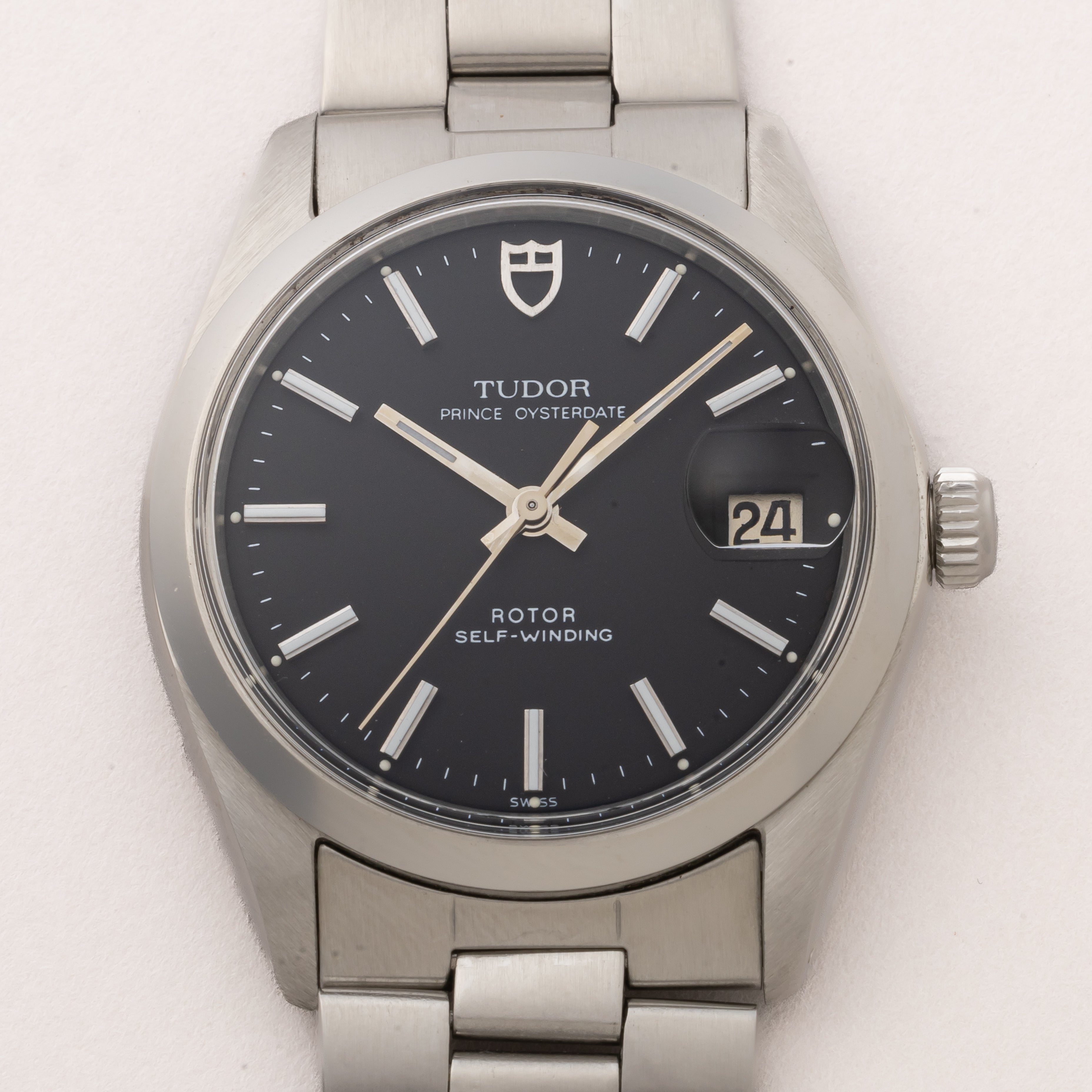 チューダー 1979年製 プリンスオイスターデイト リダンブラックダイヤル ロレックスブレス