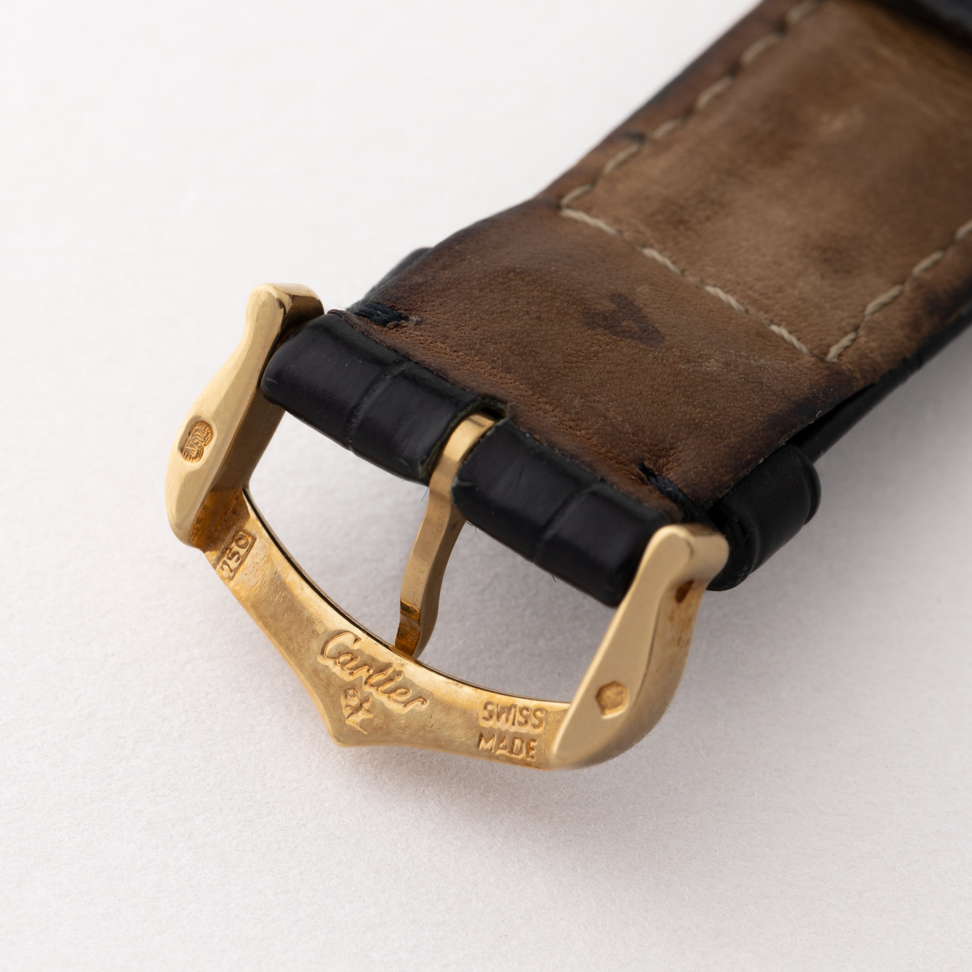 カルティエ パシャC K18YG W30134H9 自動巻き 1990年代製 純正18K尾錠付き