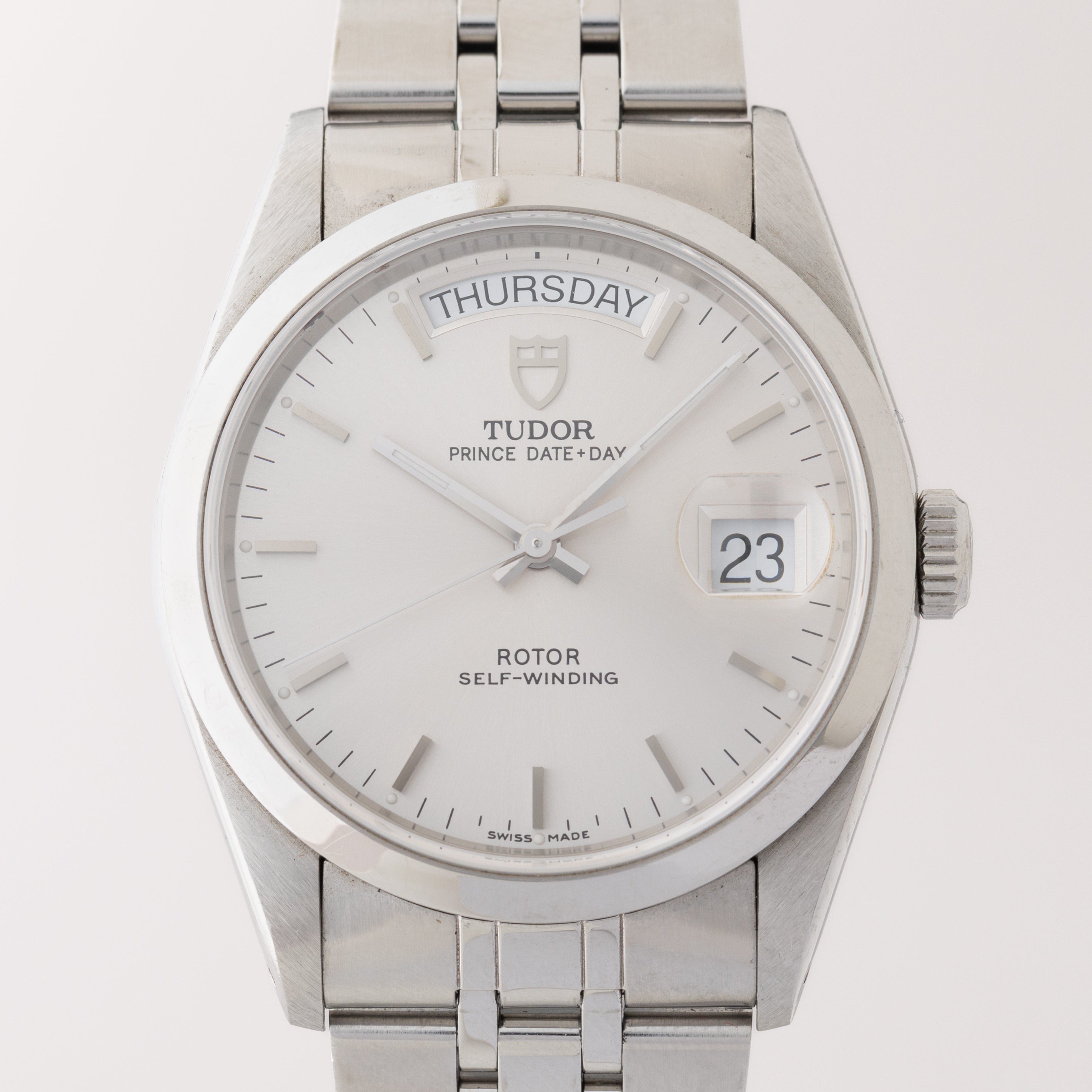 チューダー プリンスデイトデイ 2002年製 Ref.76200 シルバーダイヤル 箱、ギャラ付き