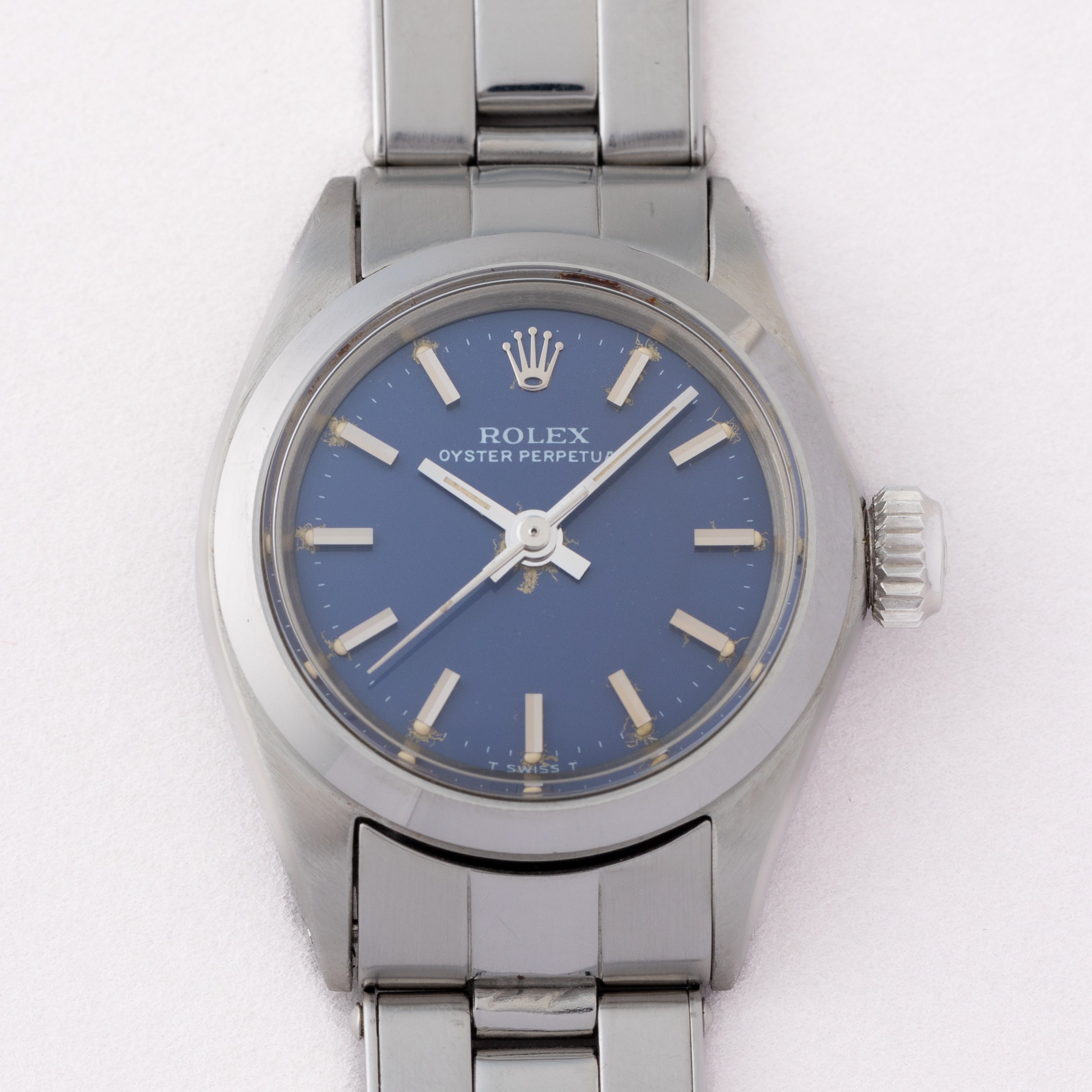 ロレックス レディース オイスターパーペチュアル Ref.6618 1971年製 ブルーダイヤル
