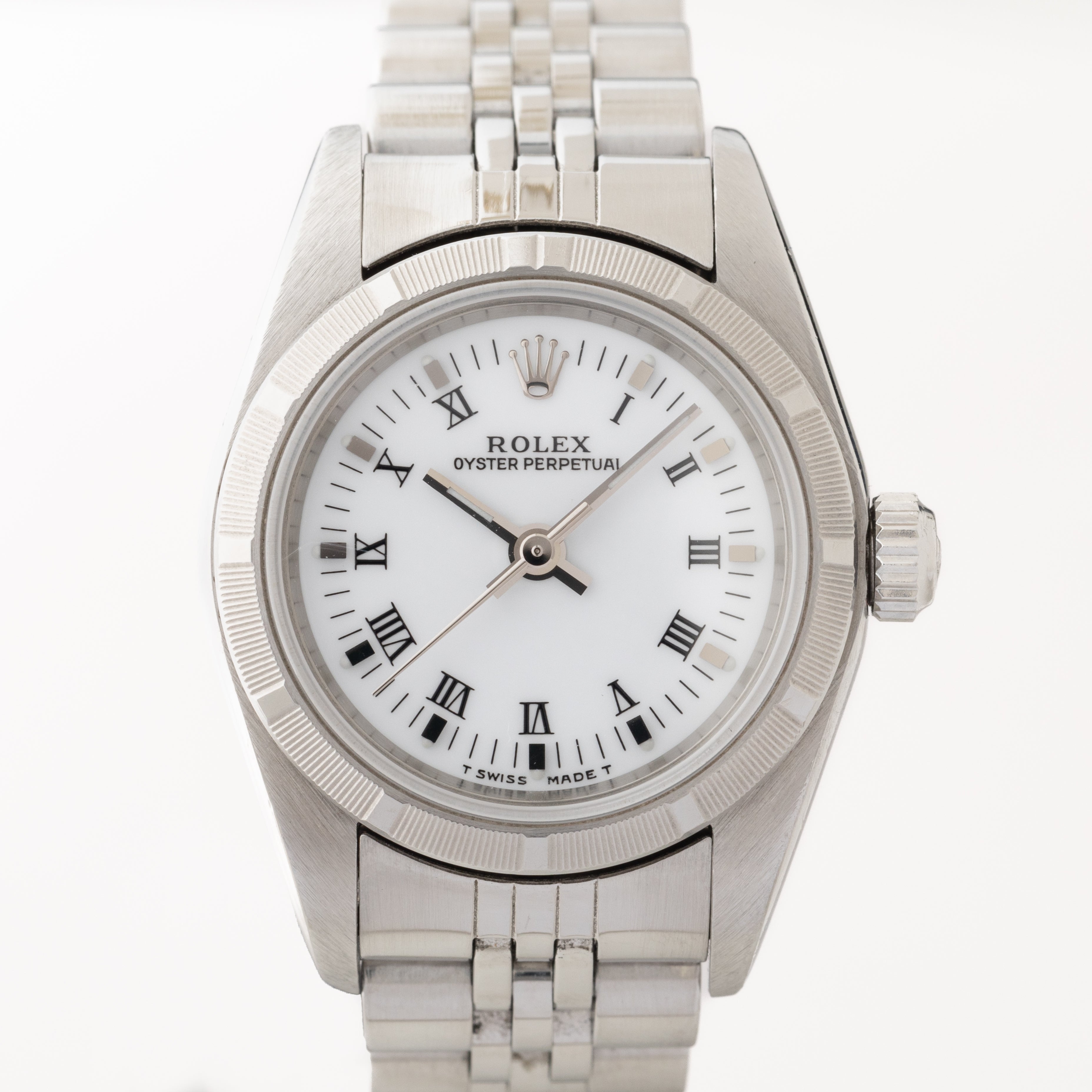 ロレックス レディース オイスターパーペチュアル Ref.76030 1998~1999年製 ホワイトローマンダイヤル