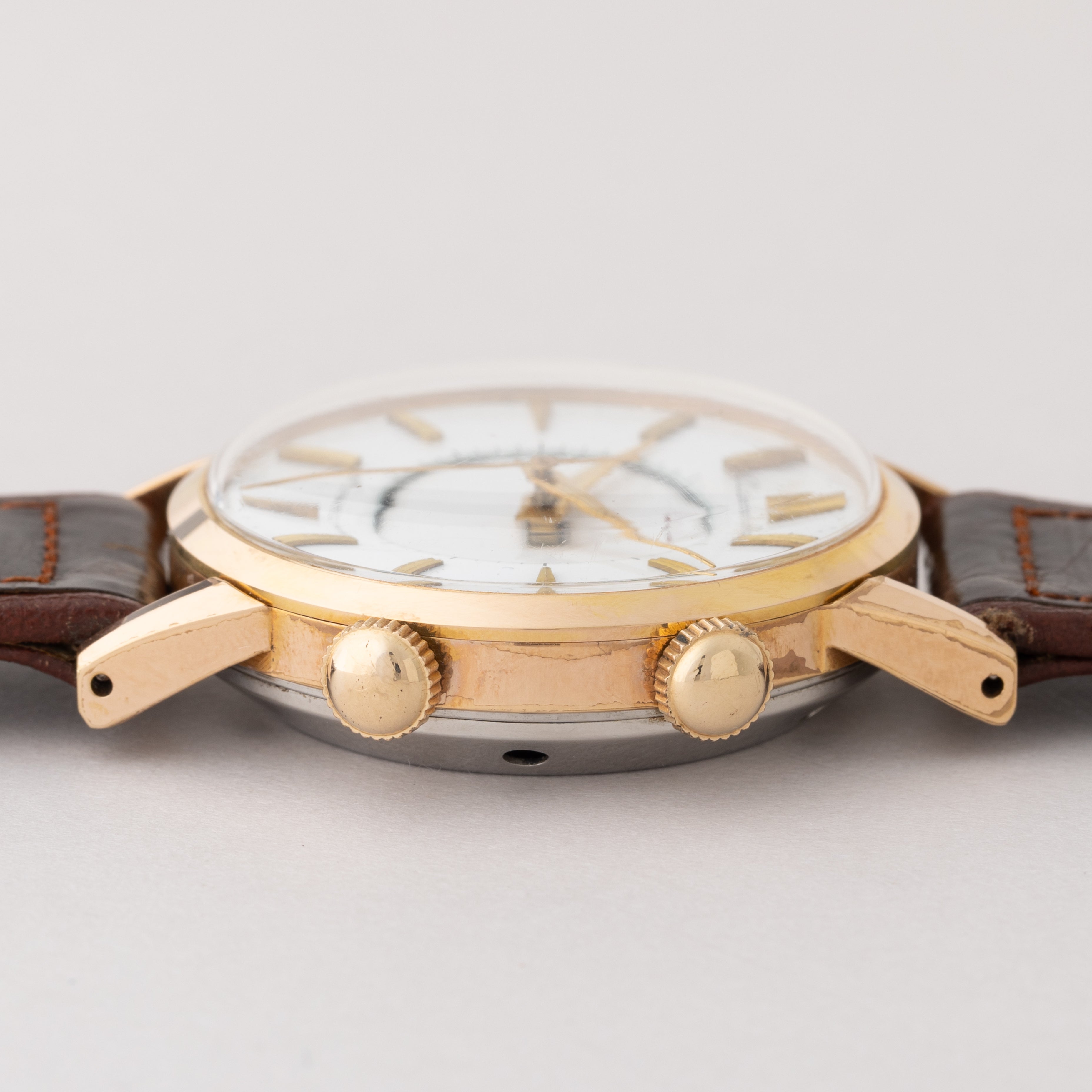 シチズン アラーム 手巻き 1961年製 ジャガールクルトフェイス 初期