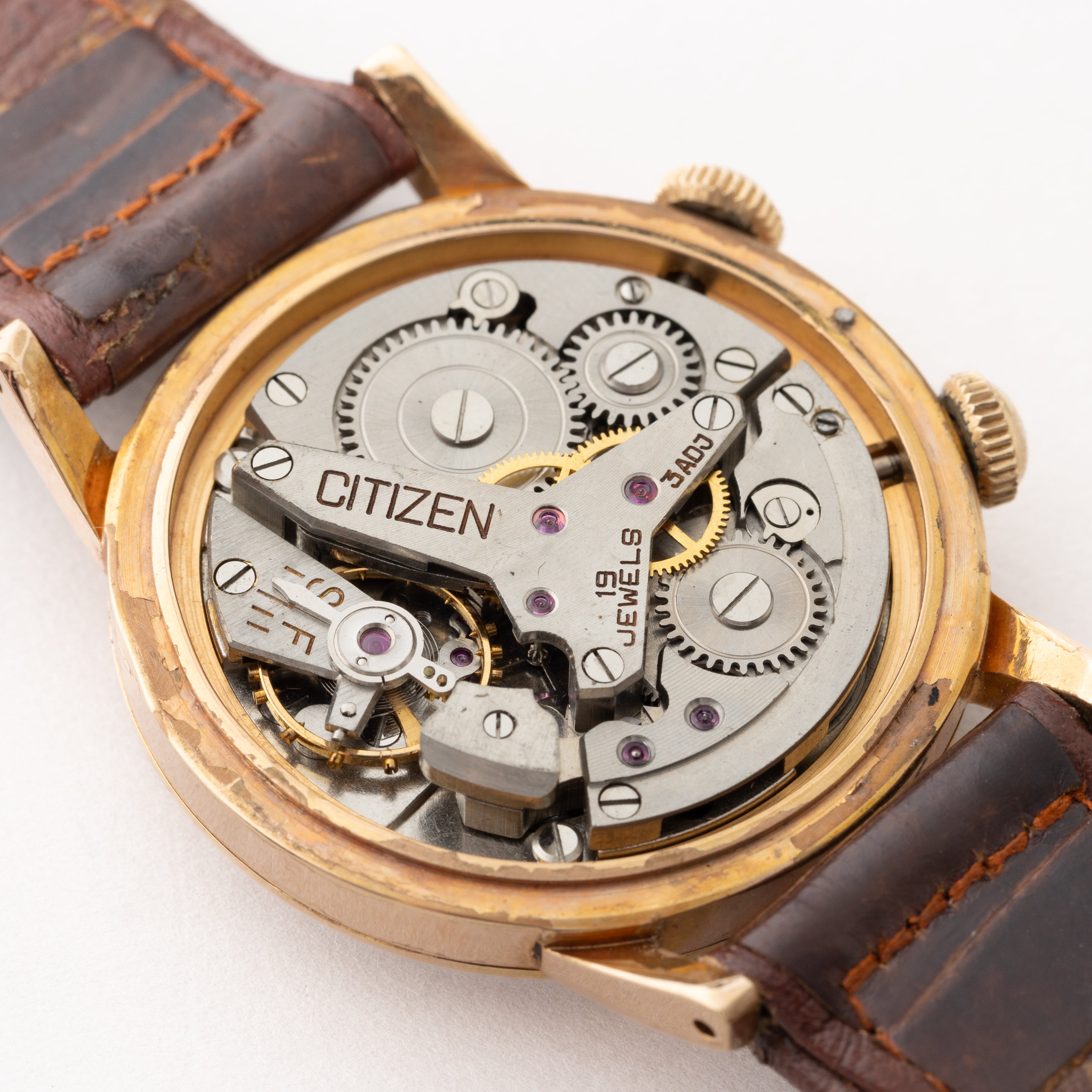 シチズン アラーム 手巻き 1961年製 ジャガールクルトフェイス 初期