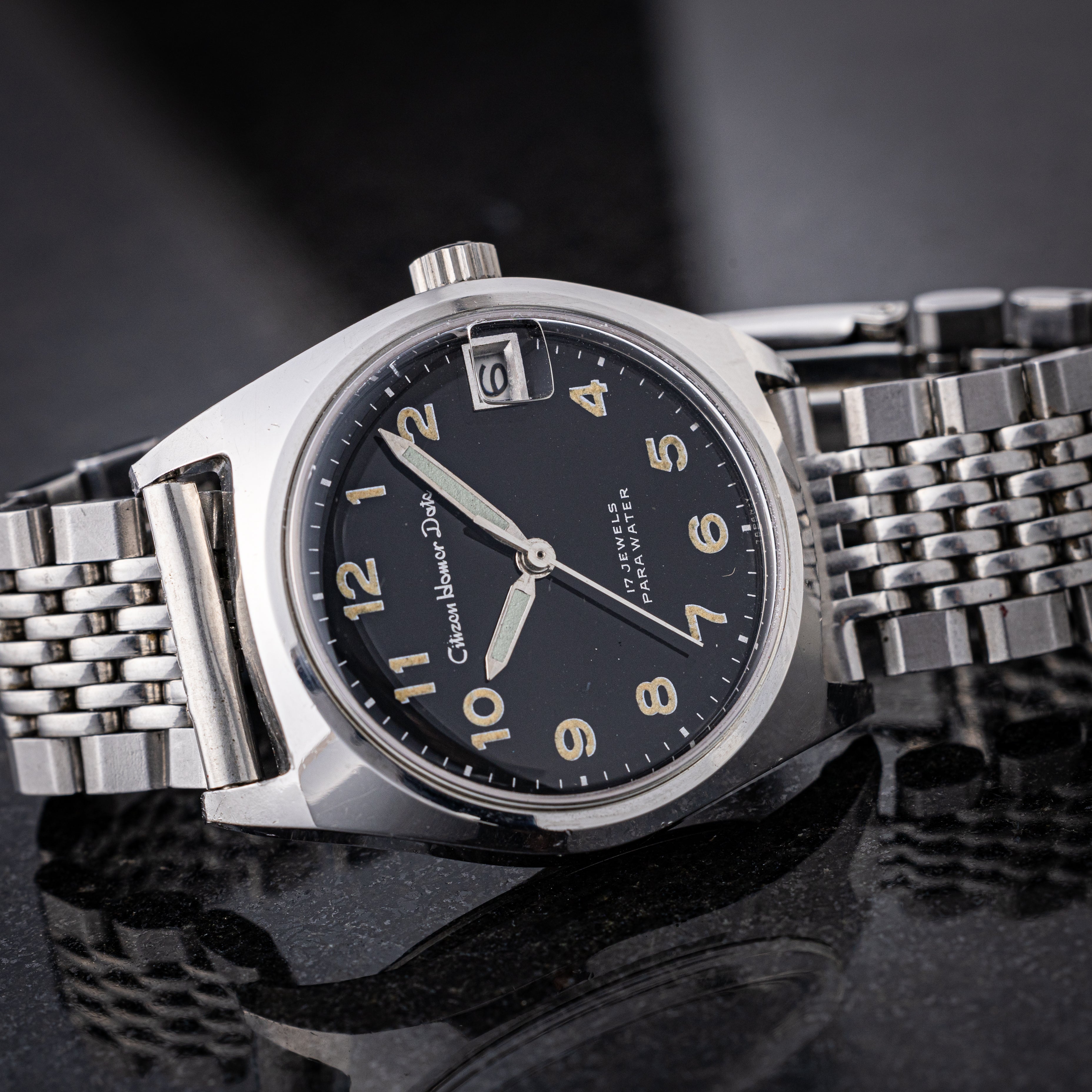 シチズン ホーマーデイト 1968年製 手巻き 全アラビアダイヤル