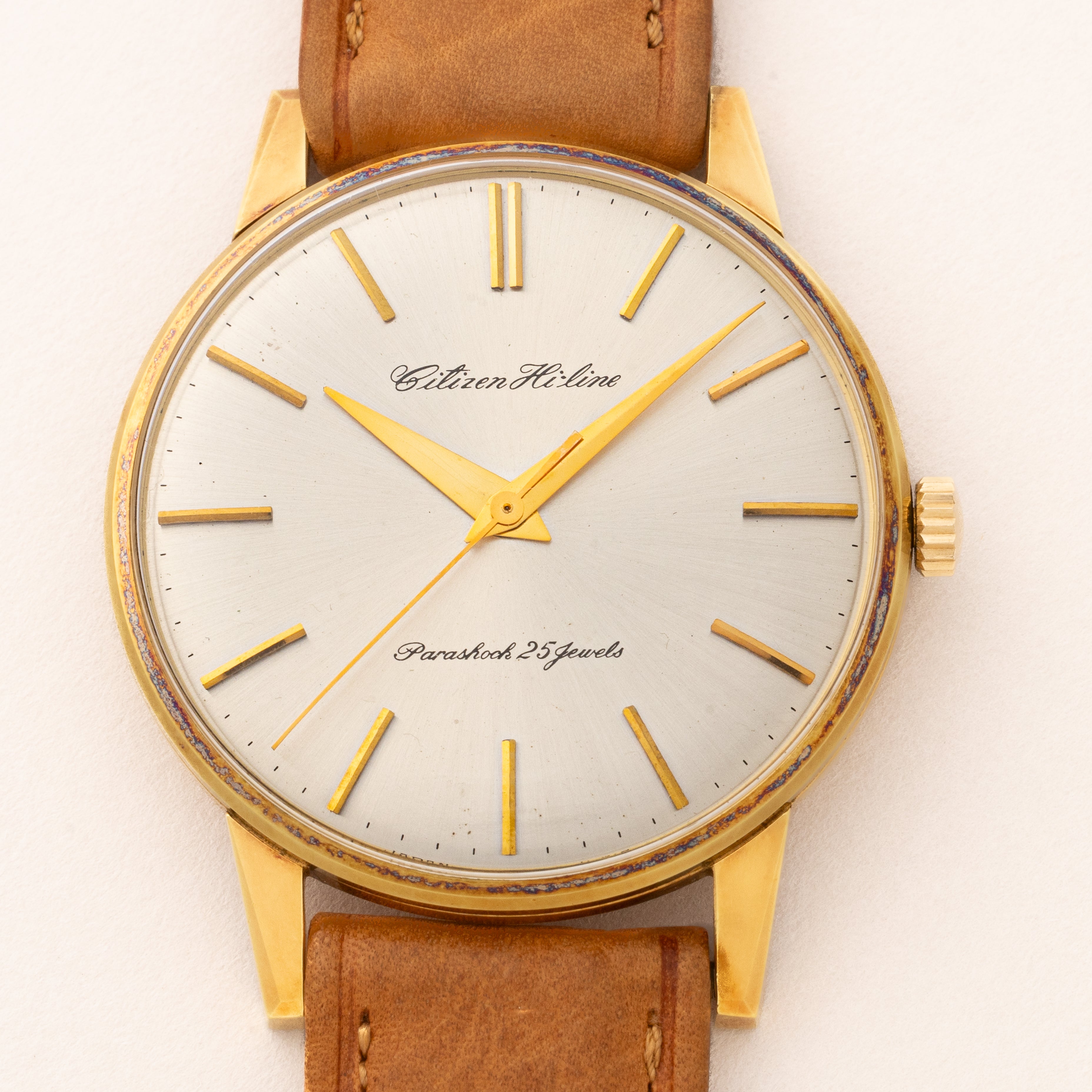 シチズン ハイライン タグ付き美品 1963年製 オリジナル革ベルト尾錠 Ref.HL515702