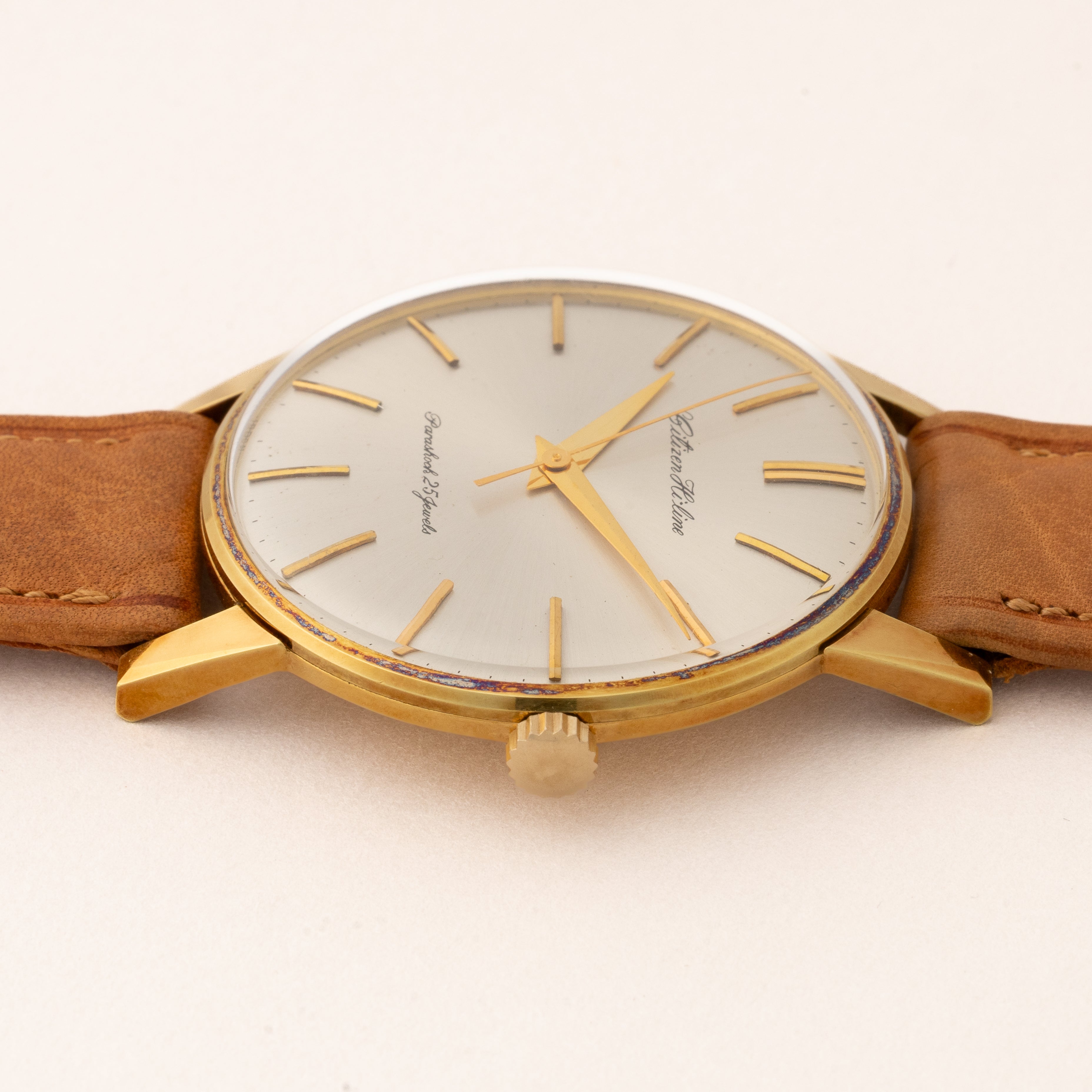 シチズン ハイライン タグ付き美品 1963年製 オリジナル革ベルト尾錠 Ref.HL515702