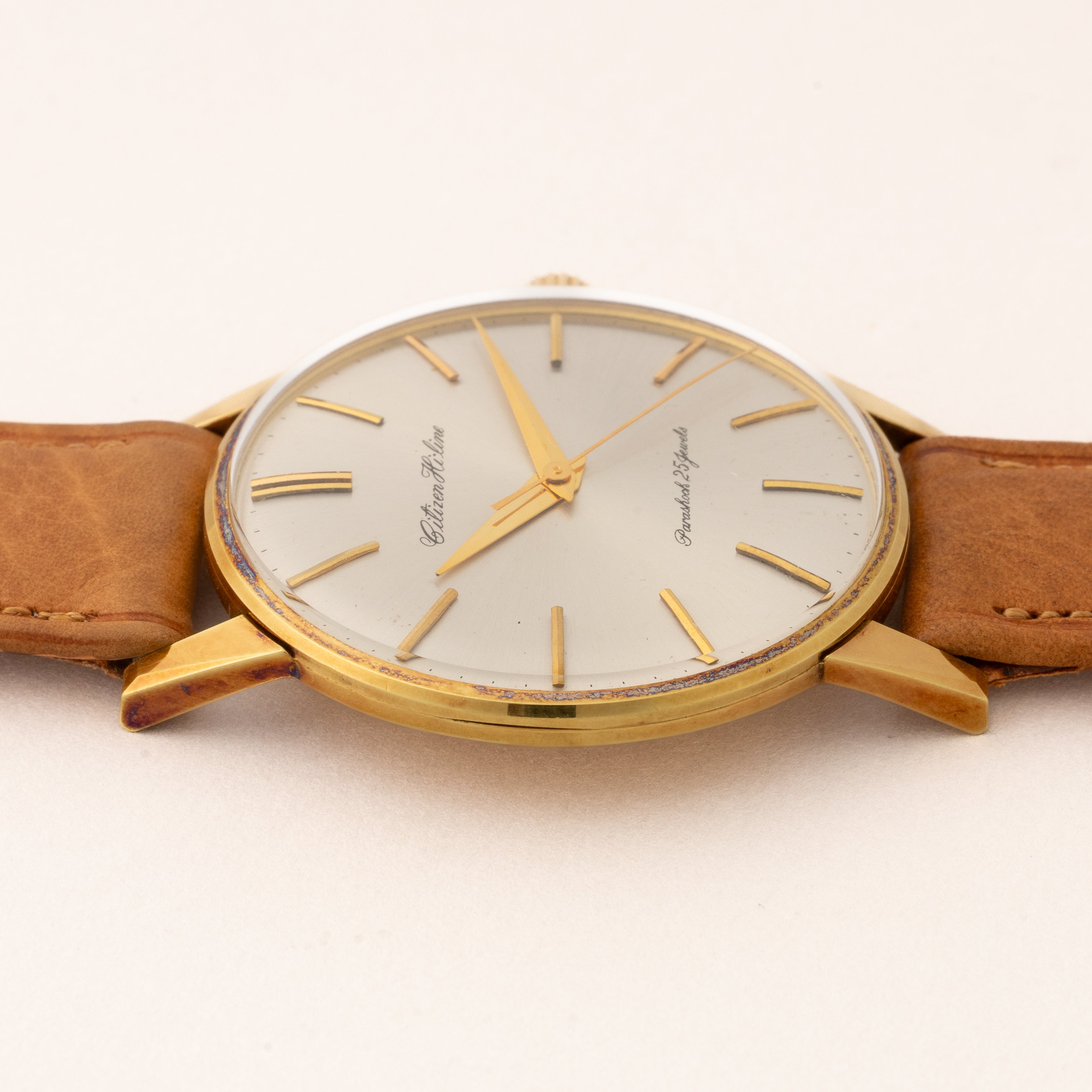 シチズン ハイライン タグ付き美品 1963年製 オリジナル革ベルト尾錠 Ref.HL515702