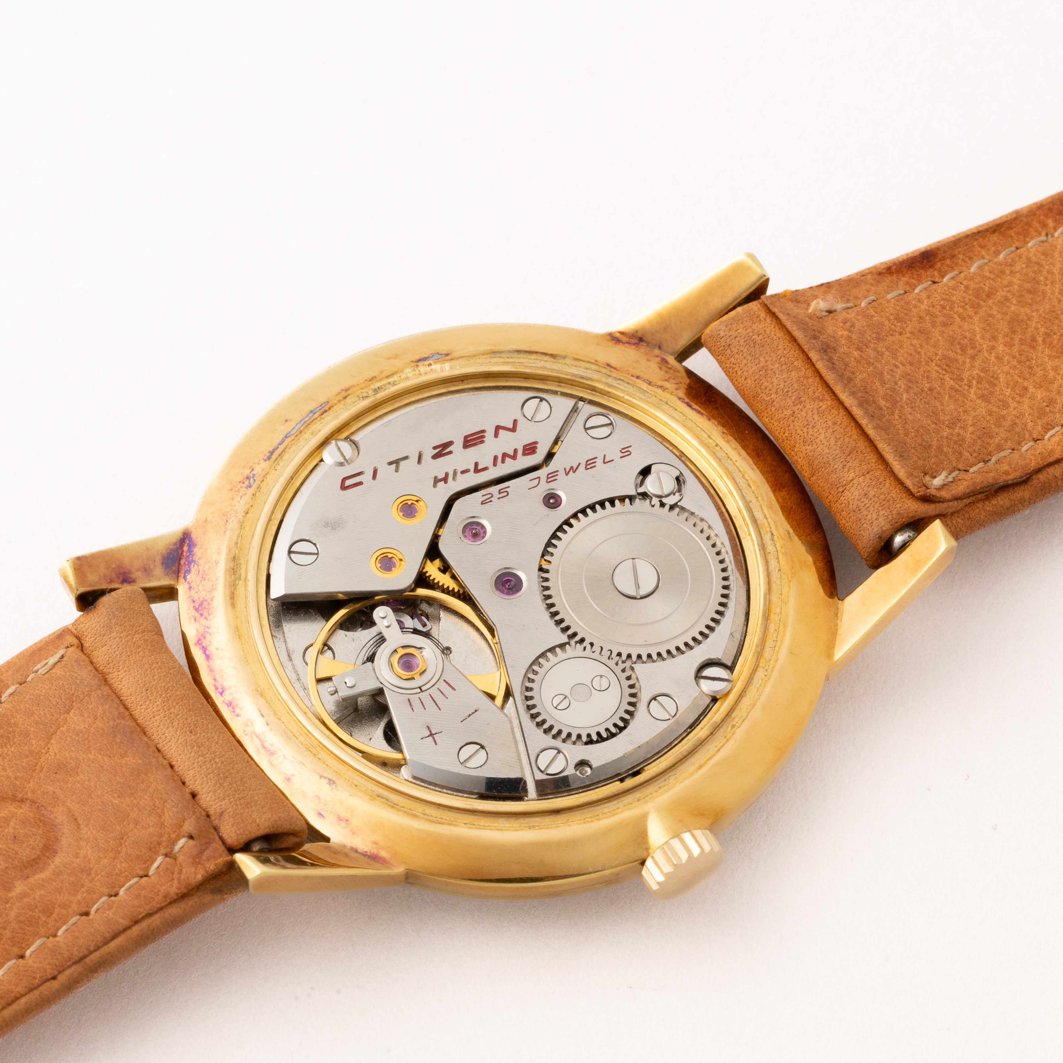 シチズン ハイライン タグ付き美品 1963年製 オリジナル革ベルト尾錠 Ref.HL515702