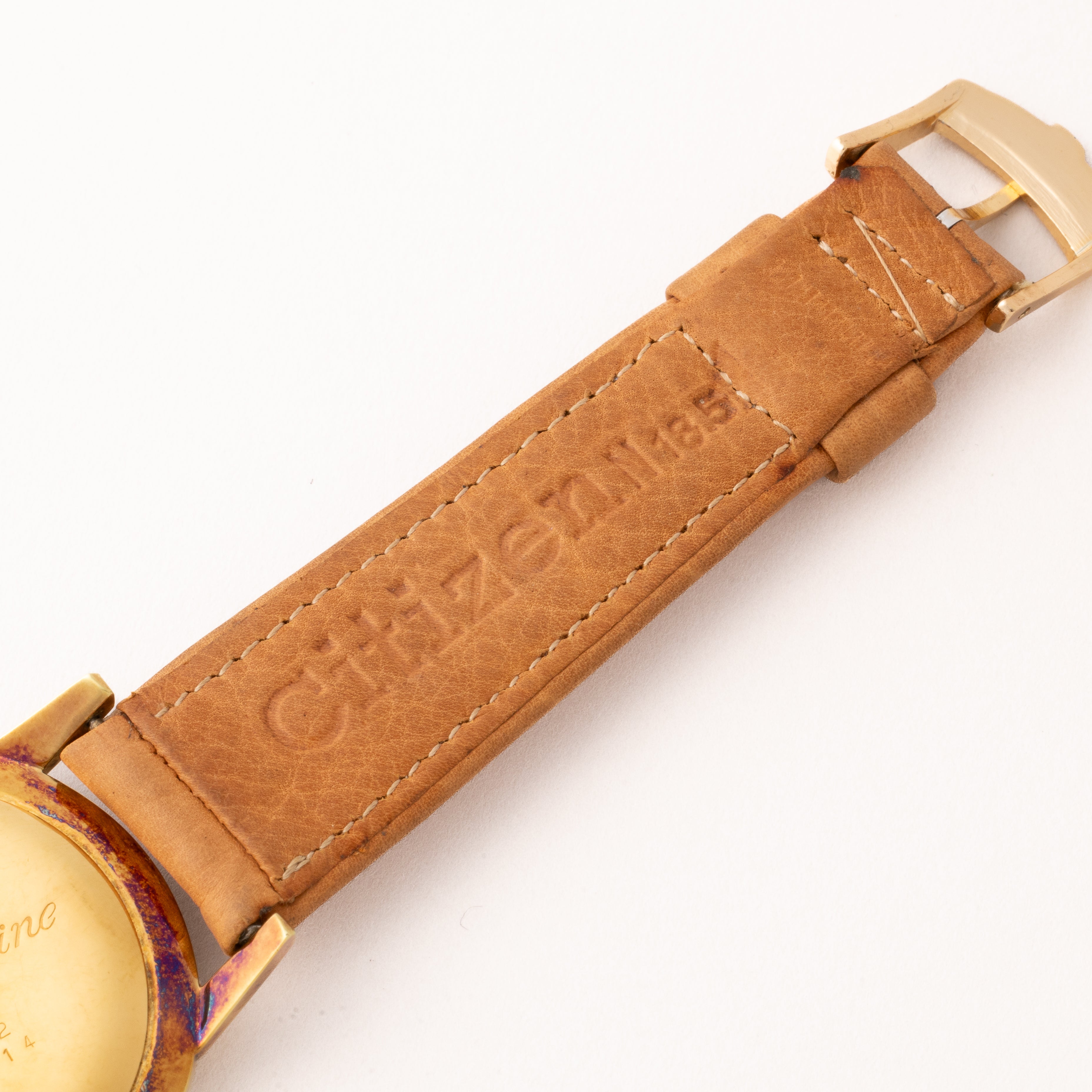 シチズン ハイライン タグ付き美品 1963年製 オリジナル革ベルト尾錠 Ref.HL515702