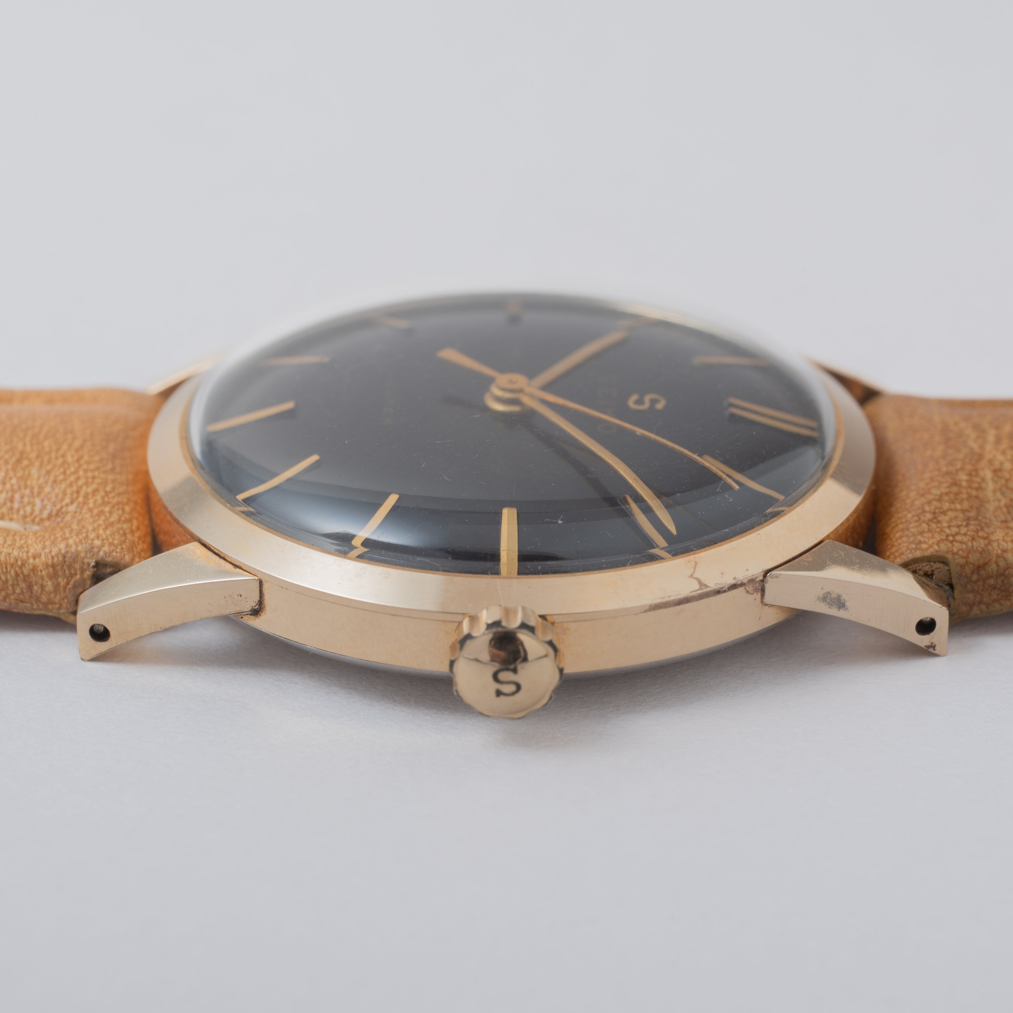 セイコー スーパー 1960年製(昭和35年製) オリジナルブラックダイヤル 手巻き 14KGF