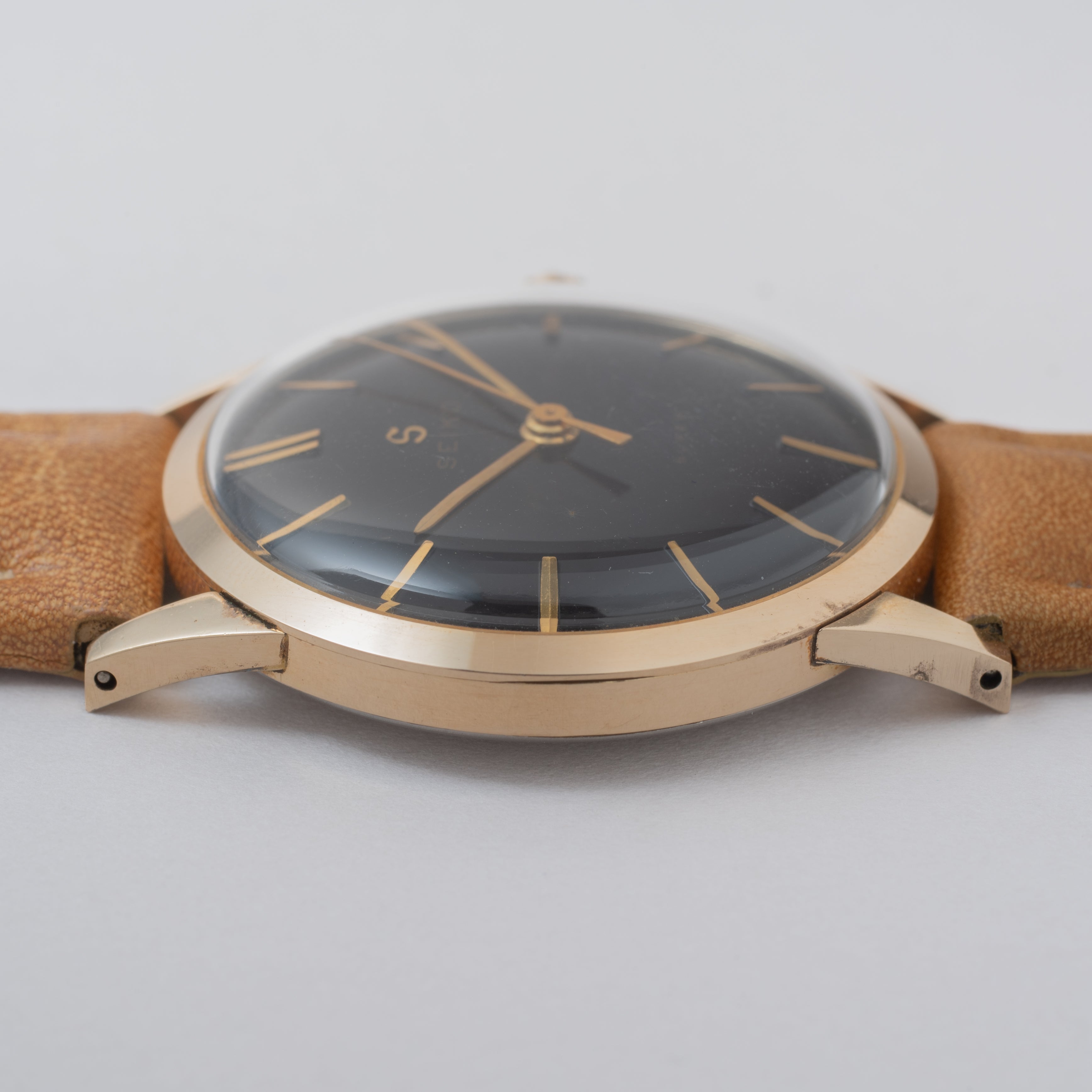 セイコー スーパー 1960年製(昭和35年製) オリジナルブラックダイヤル 手巻き 14KGF