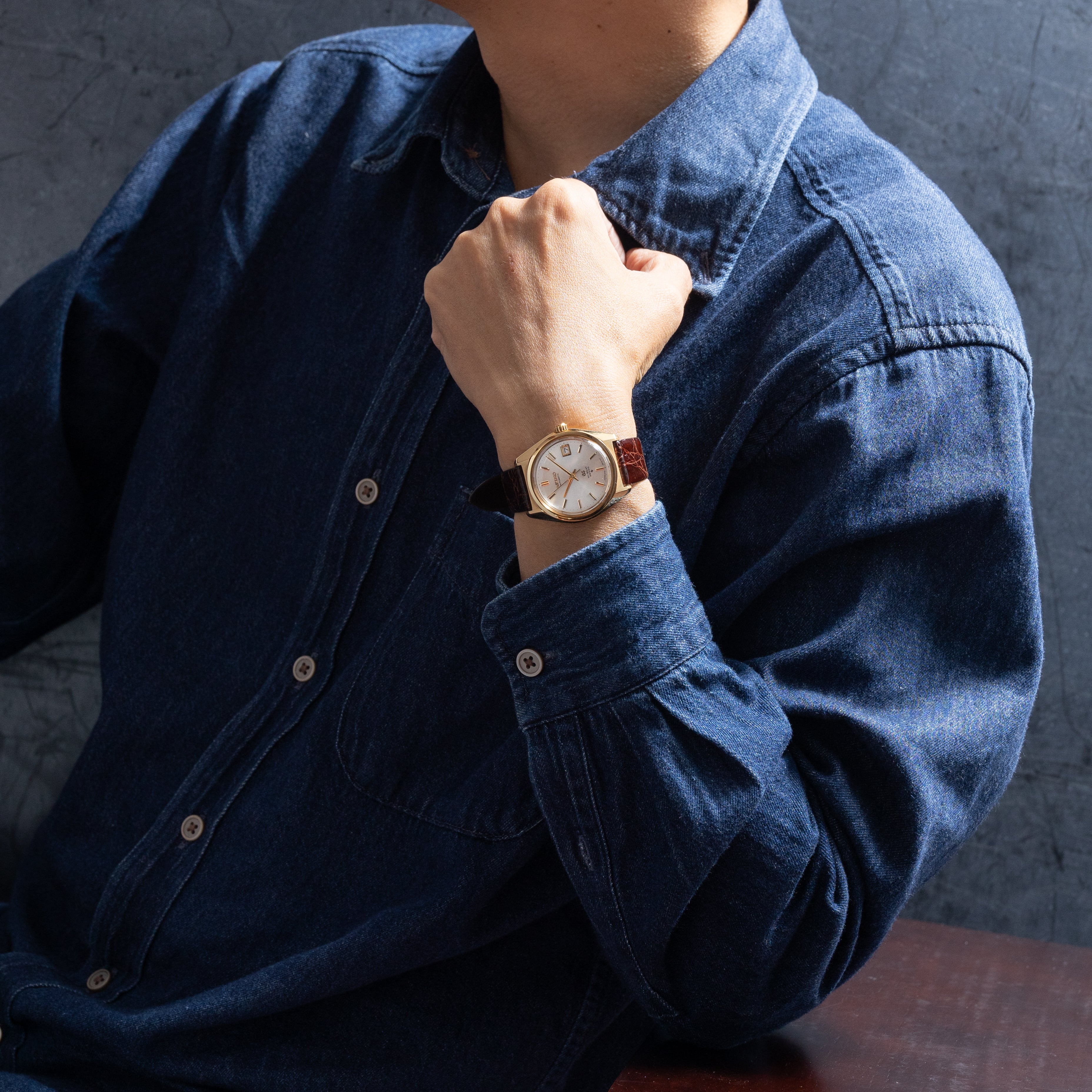 グランドセイコー 18金無垢ケース 10振動自動巻き 6145-8000 1969年製 61GS