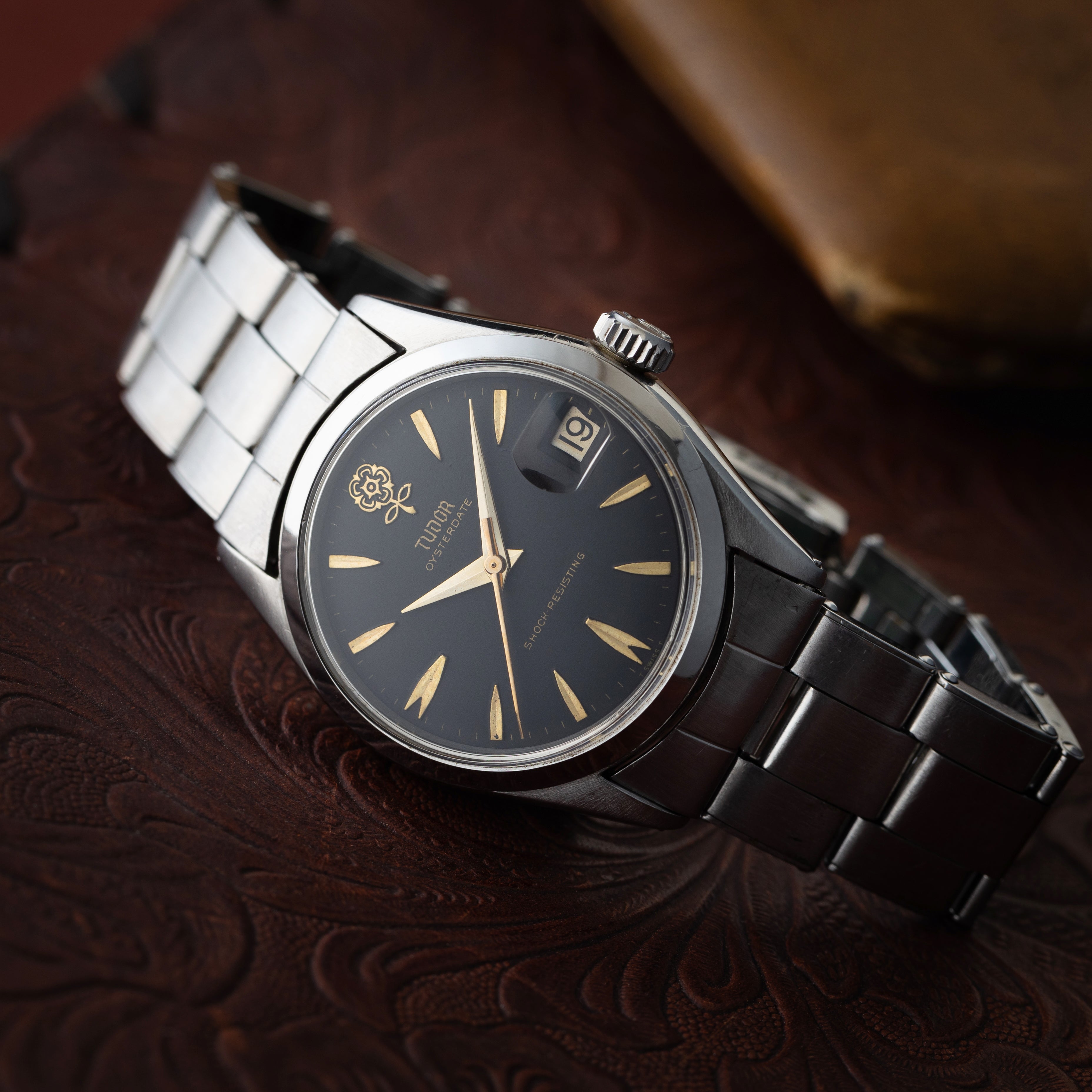 チューダー デカバラ オイスターデイト 1961年製 Ref.7974 ROLEXリベットブレス ブラックリダンダイヤル