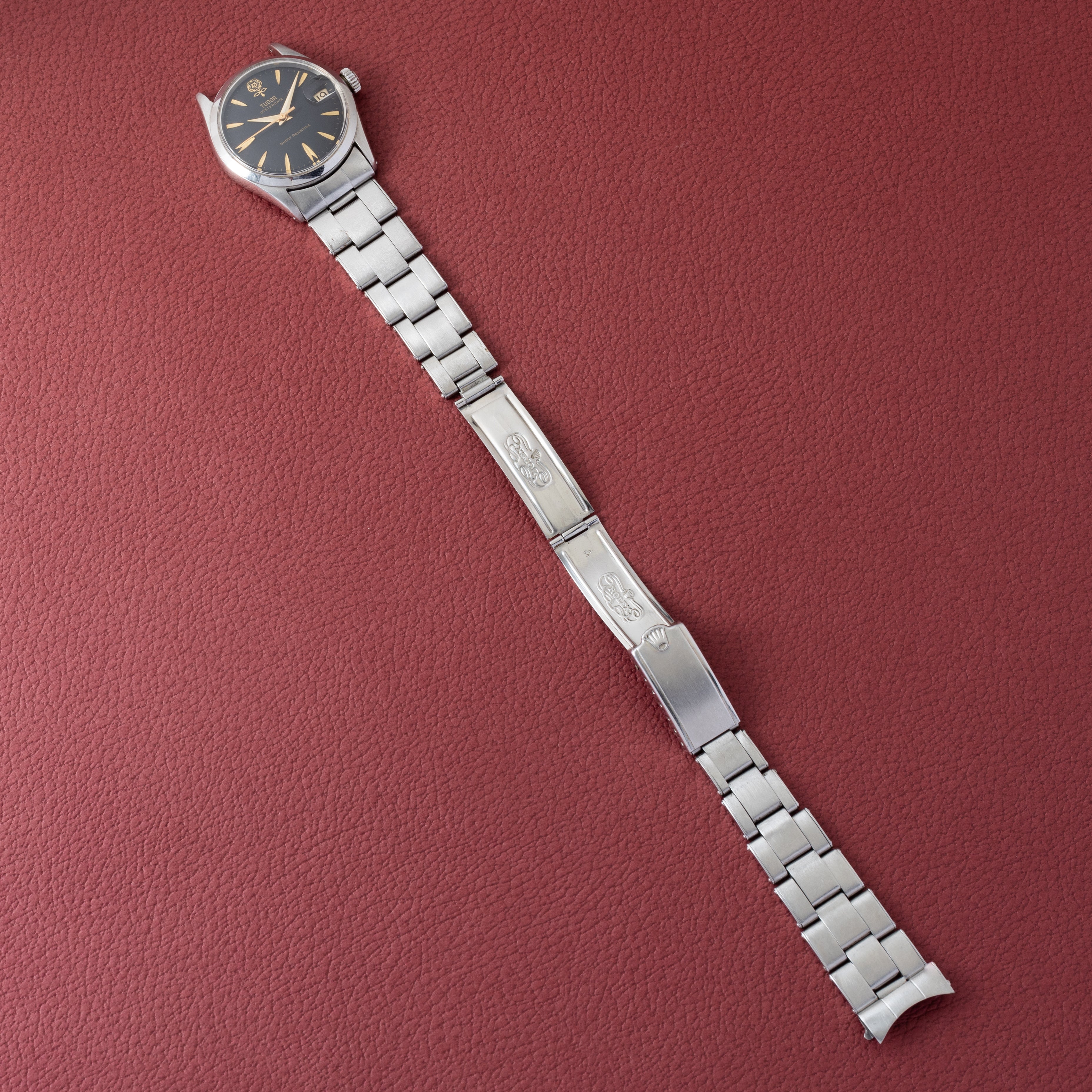 チューダー デカバラ オイスターデイト 1961年製 Ref.7974 ROLEXリベットブレス ブラックリダンダイヤル