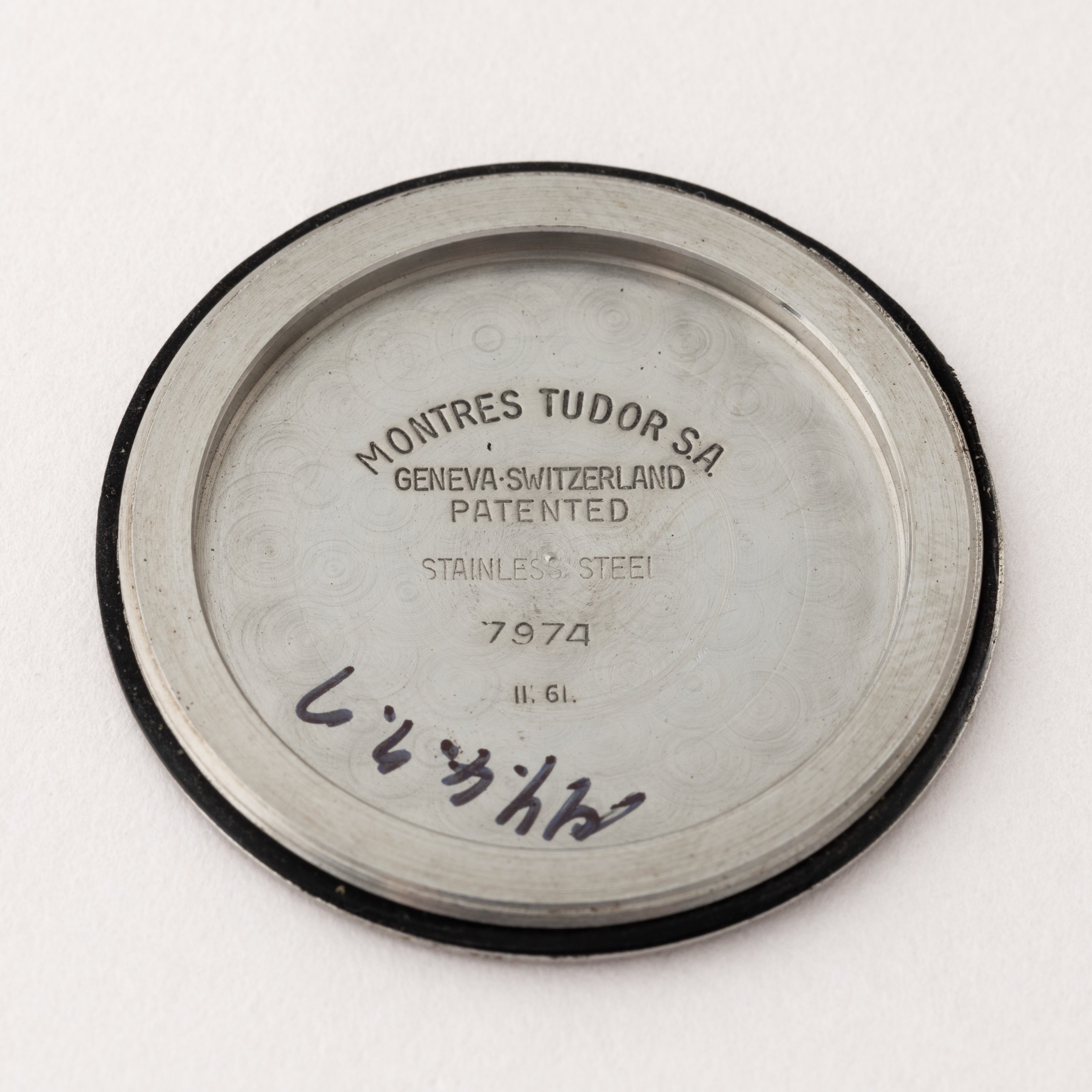 チューダー デカバラ オイスターデイト 1961年製 Ref.7974 ROLEXリベットブレス ブラックリダンダイヤル