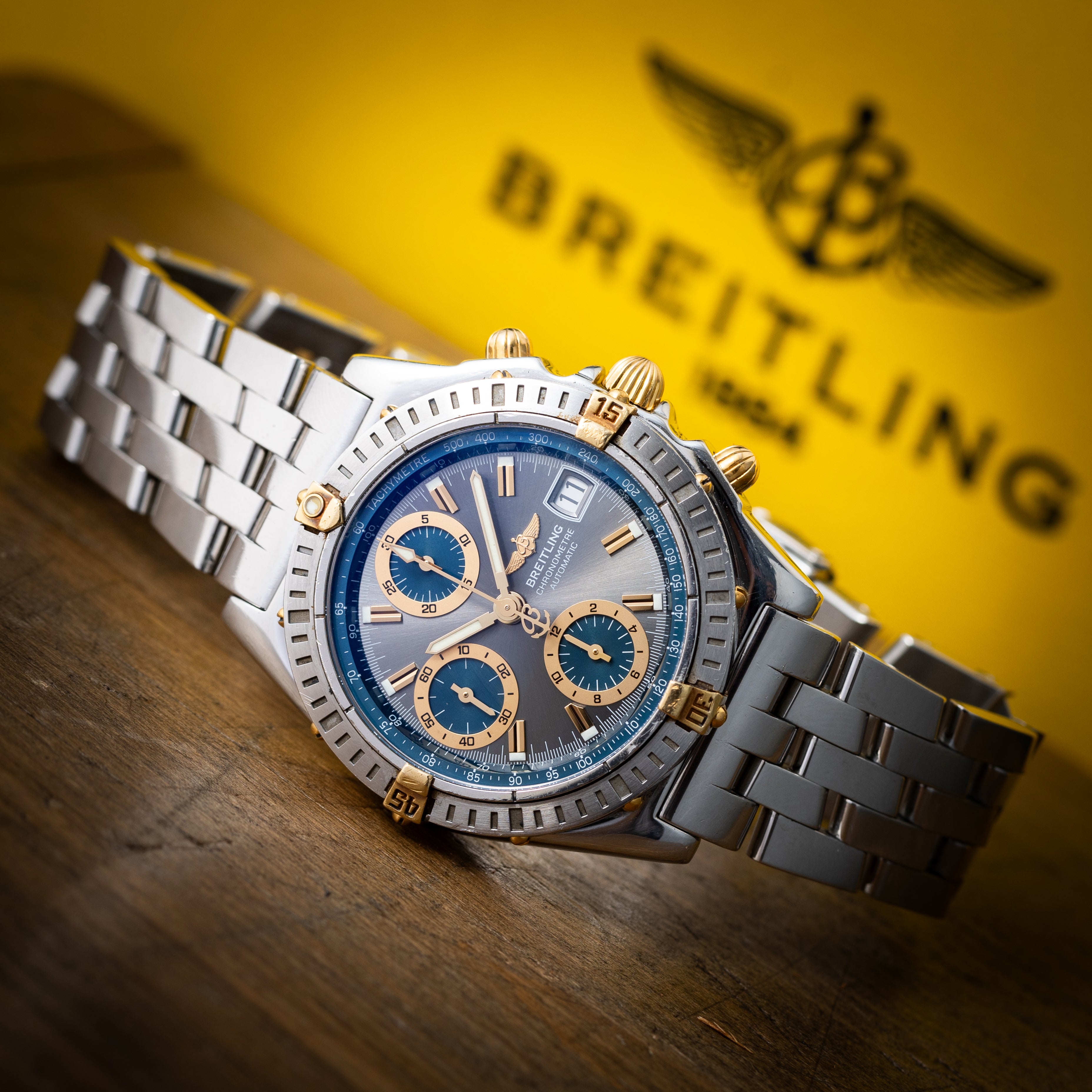 ブライトリング クロノマット 2002年販売 Ref.B147J00PA ギャランティー,メーカー修理明細付き