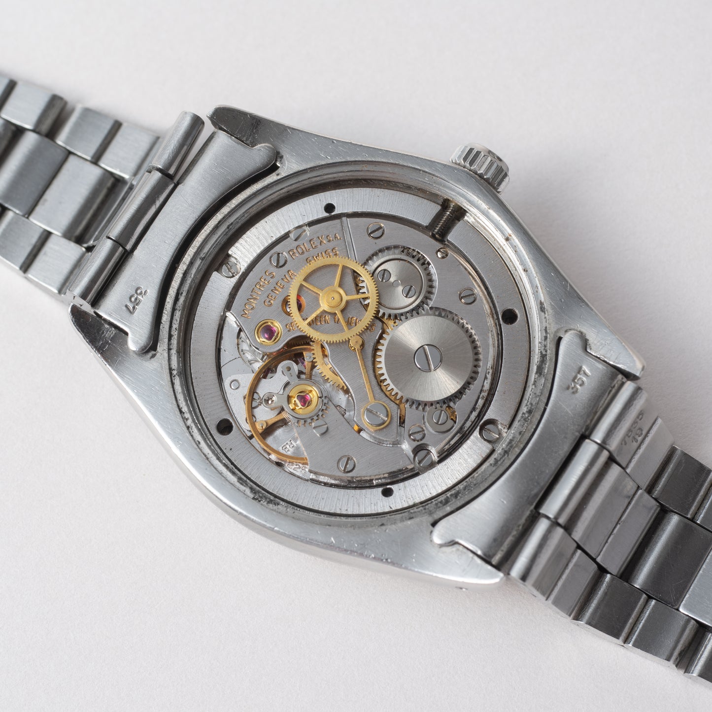 ロレックス オイスターデイト 1979年製 Ref.6694 ブラックダイヤル 巻きブレス