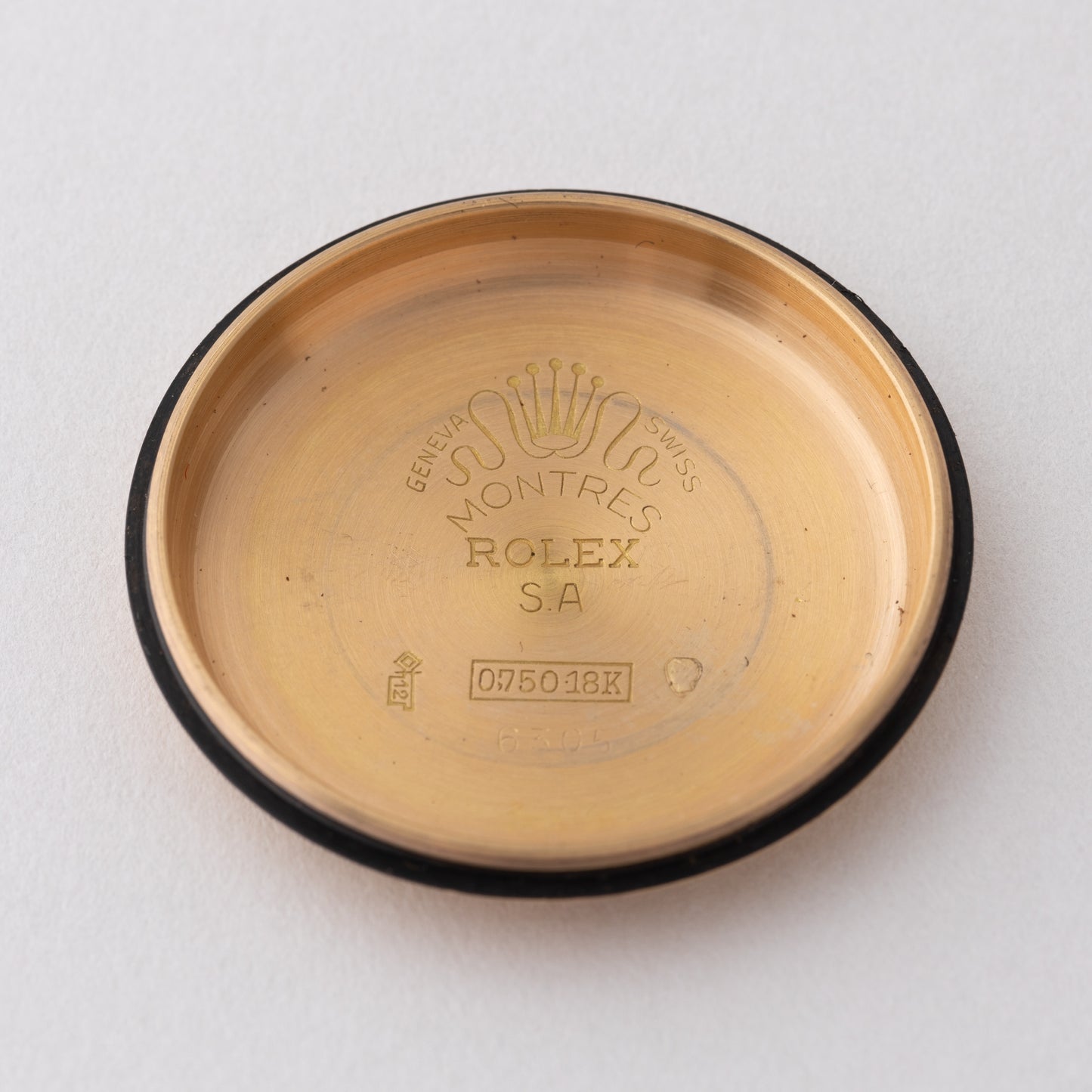 ロレックス デイトジャスト36 ビッグバブル Ovettone Ref.6305 18金無垢 1950年代製