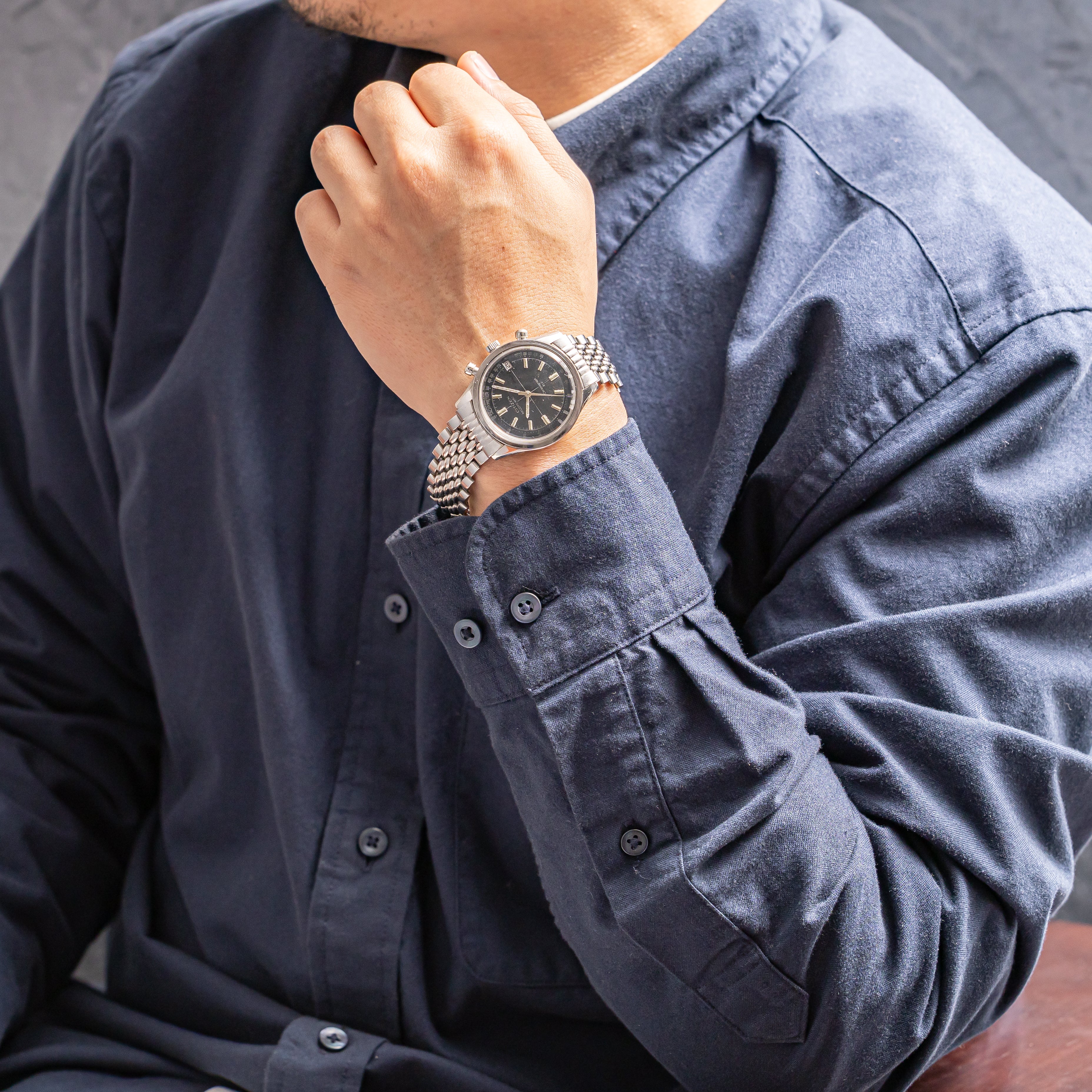 シチズン レコードマスター 1973年製 手巻き ブラックダイヤル