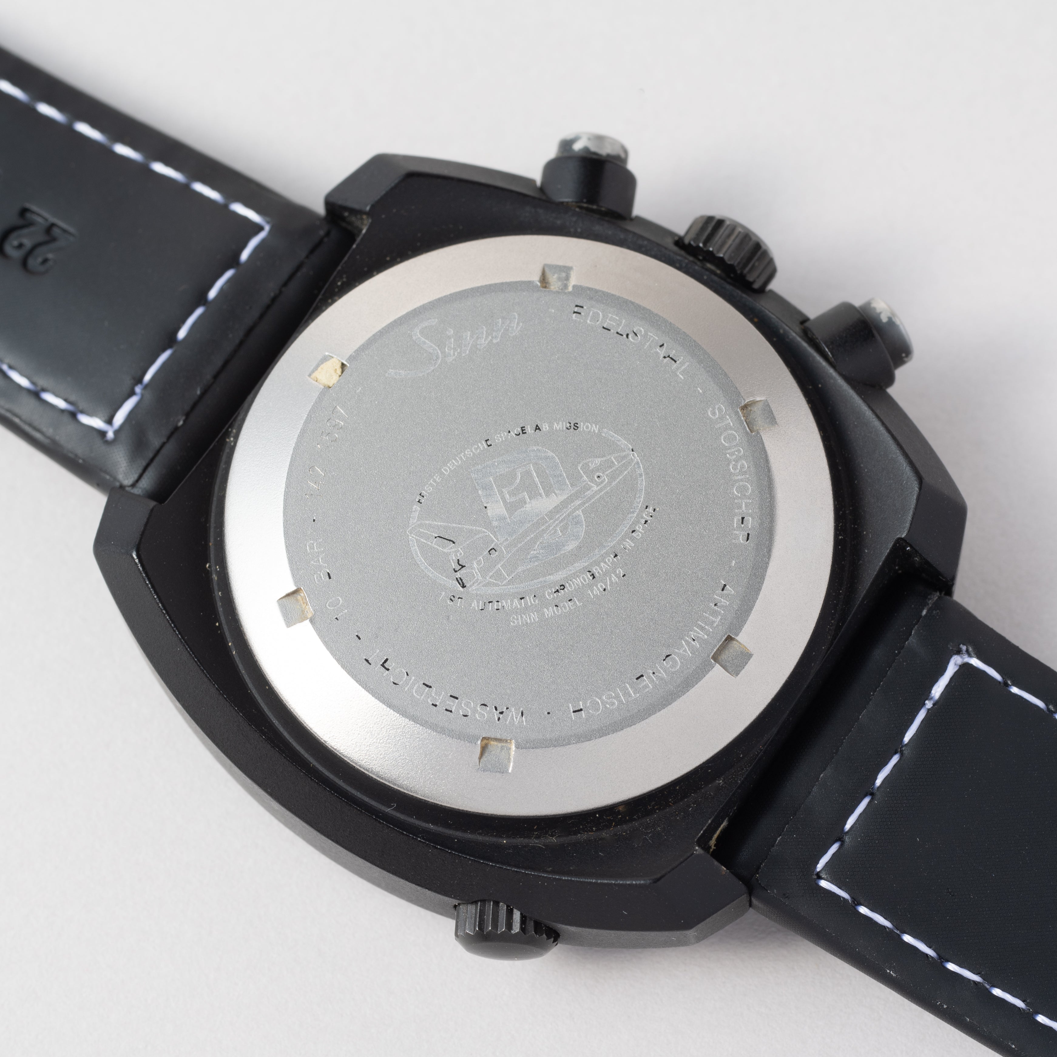 ジン 142 レマニア5100搭載 自動巻きクロノグラフ 1990年代製 ドイツ語曜日 トリチウム夜光