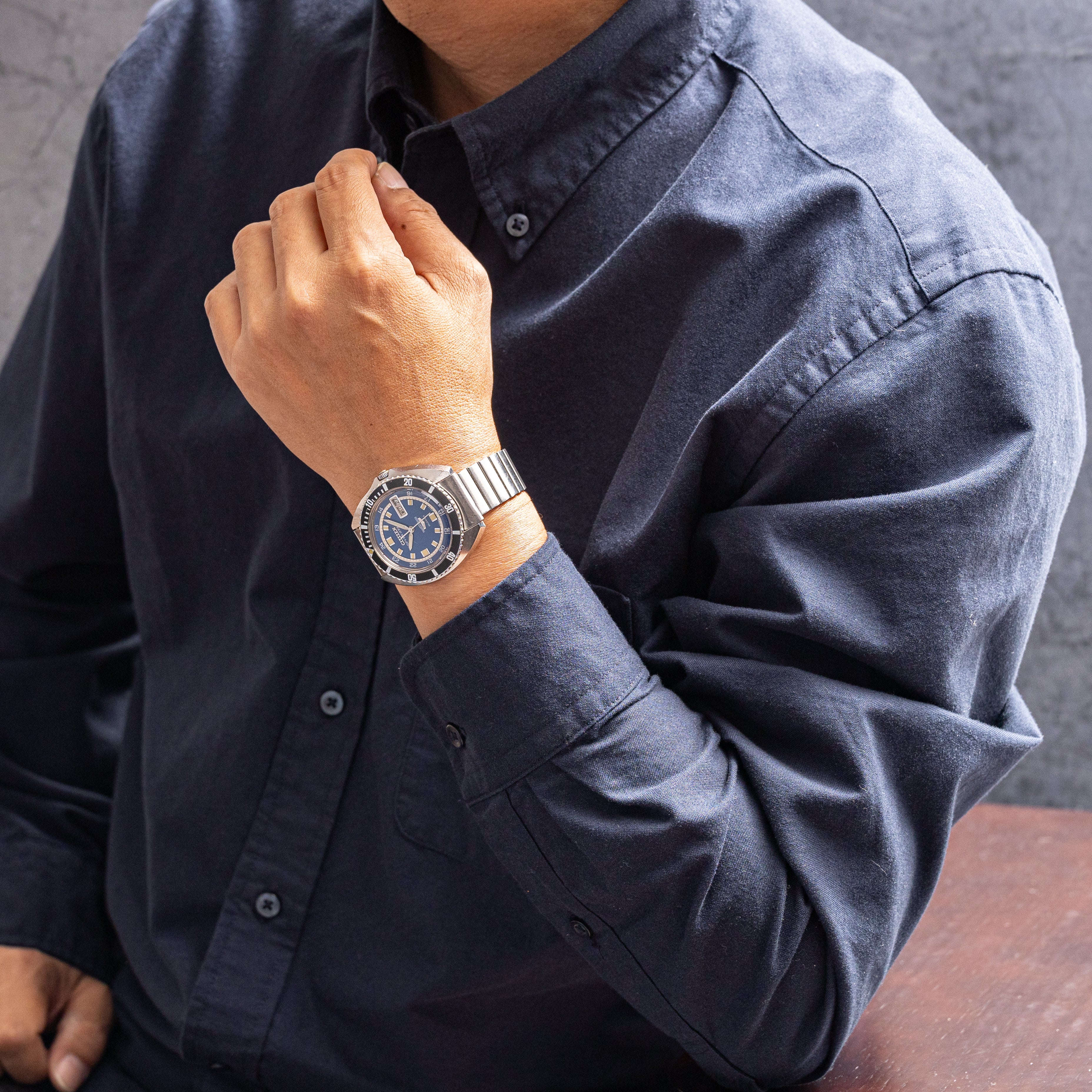 シチズン セブンスター100mダイバー ブルーダイヤル 1968年製 純正ステンレスブレス