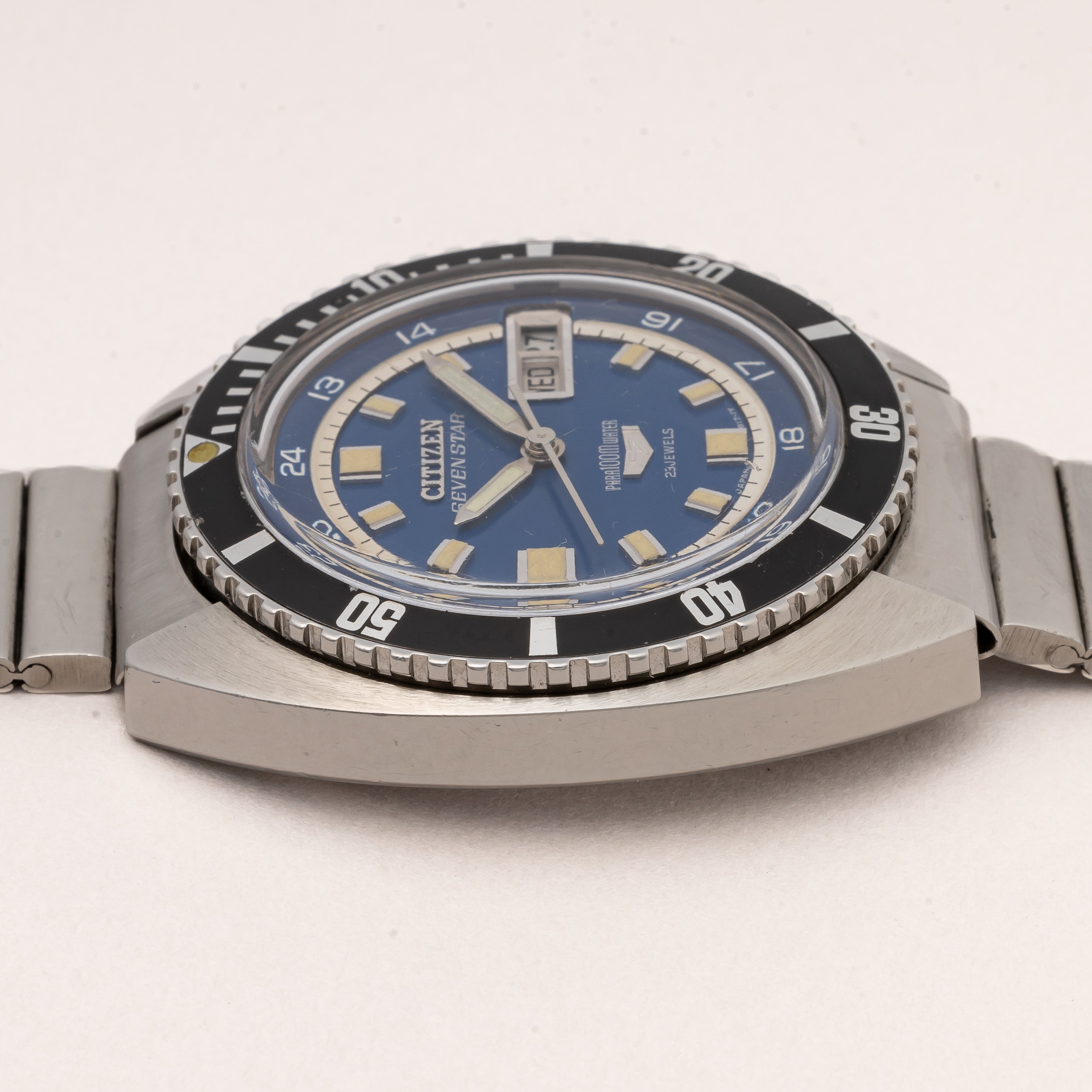 シチズン セブンスター100mダイバー ブルーダイヤル 1968年製 純正ステンレスブレス
