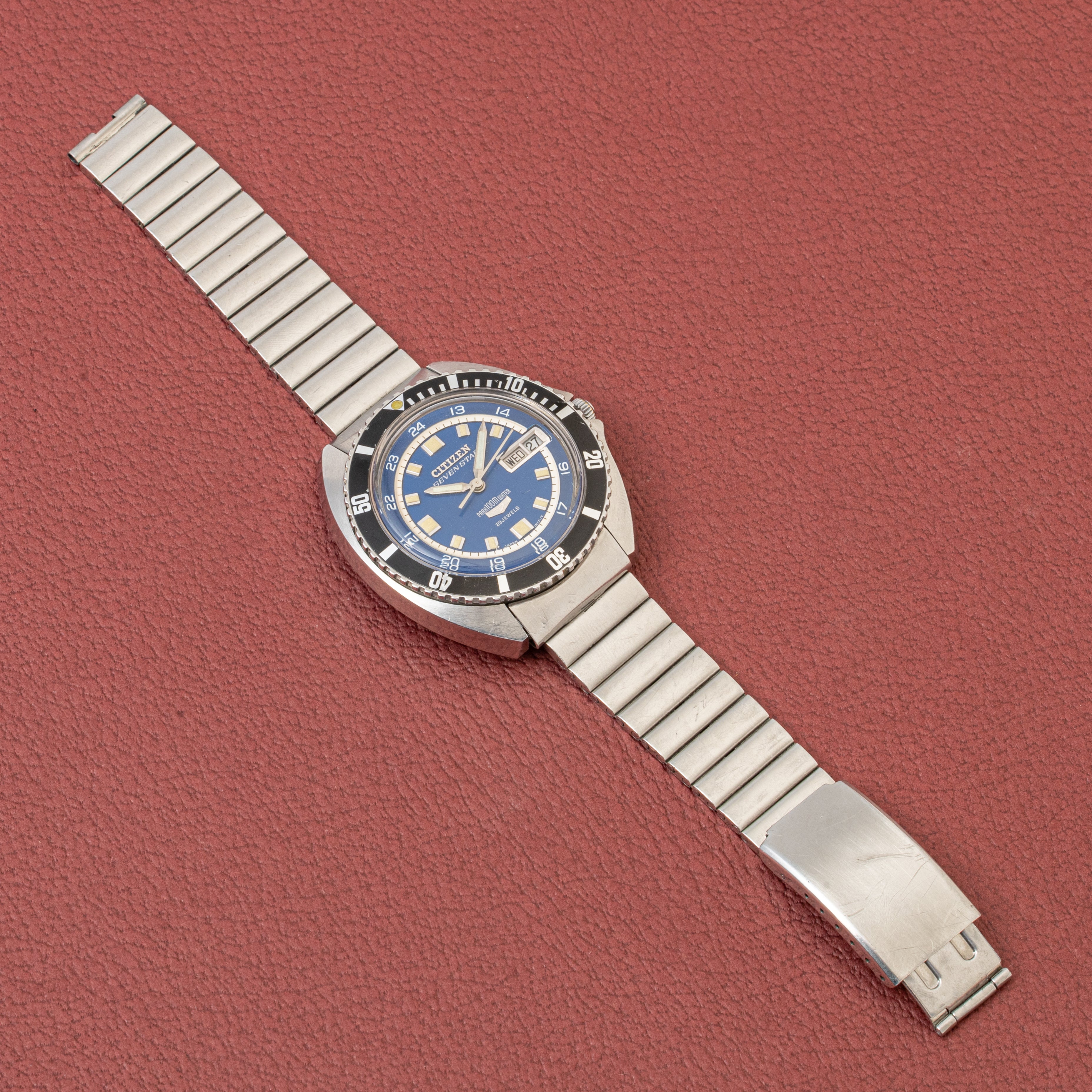 シチズン セブンスター100mダイバー ブルーダイヤル 1968年製 純正ステンレスブレス