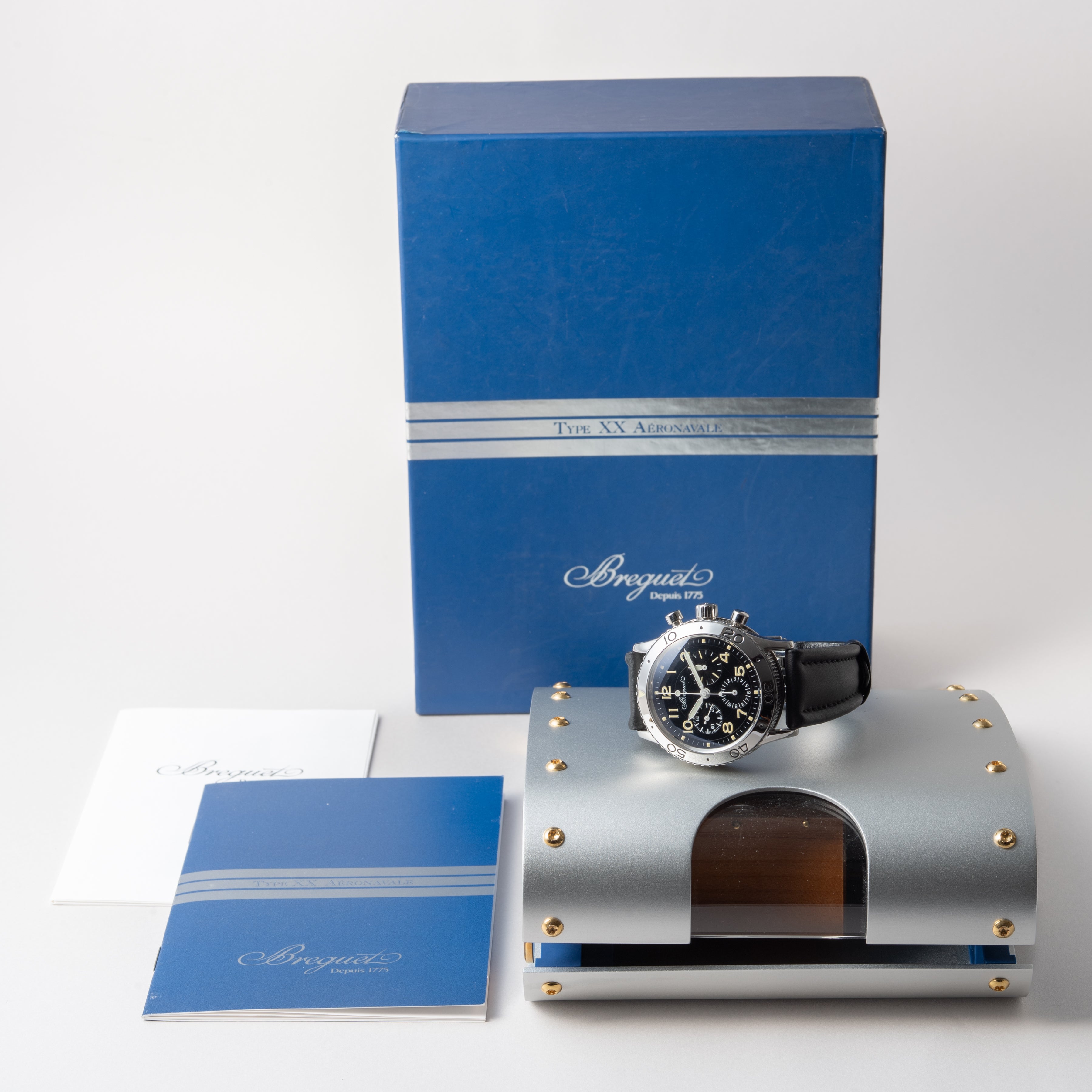 ブレゲ アエロナバル タイプXX Ref.3800初期型 1996年ギャラ 箱付き トリチウム夜光 パイロットウオッチ