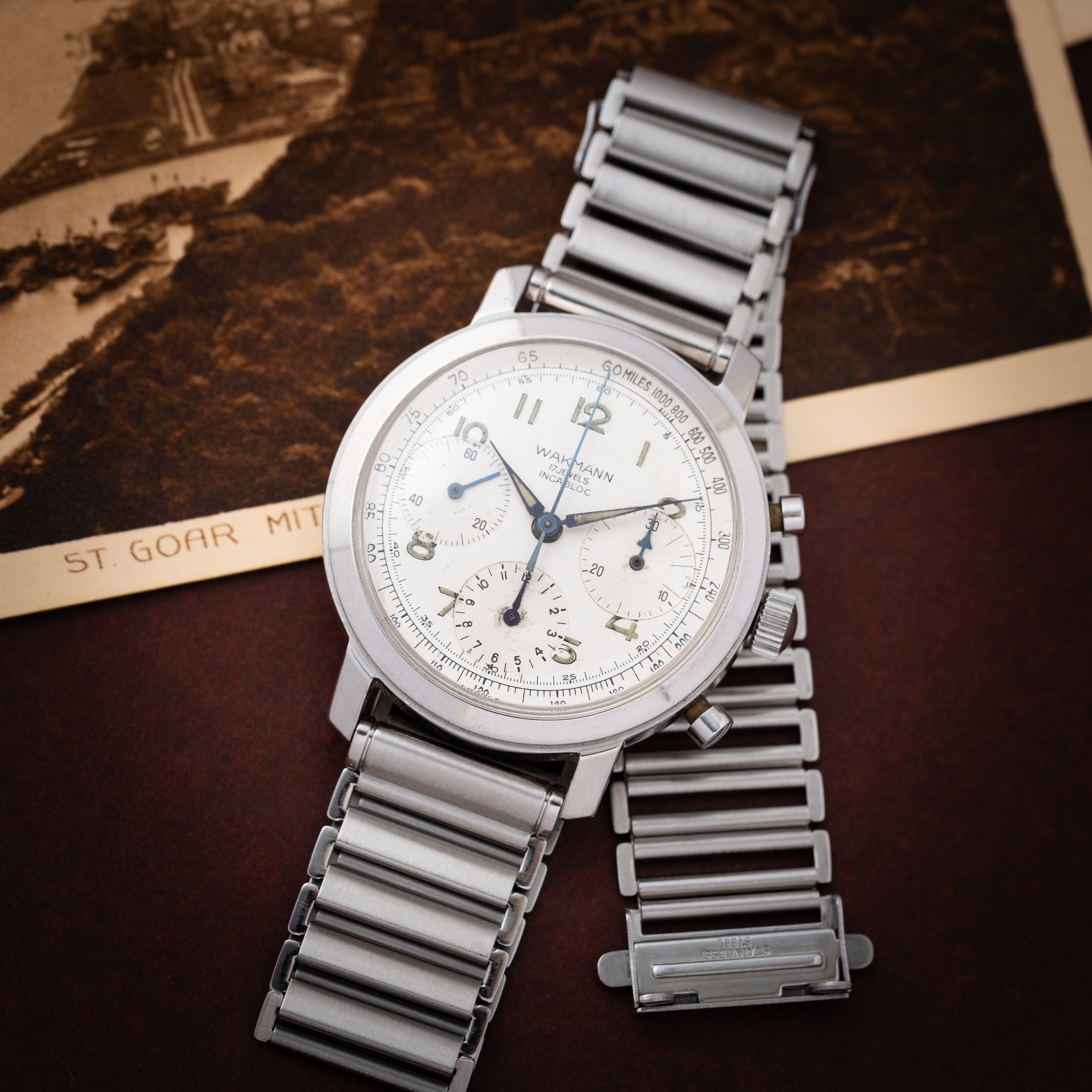 ワックマン 3レジスタークロノグラフ ヴィーナス178 1960年代製