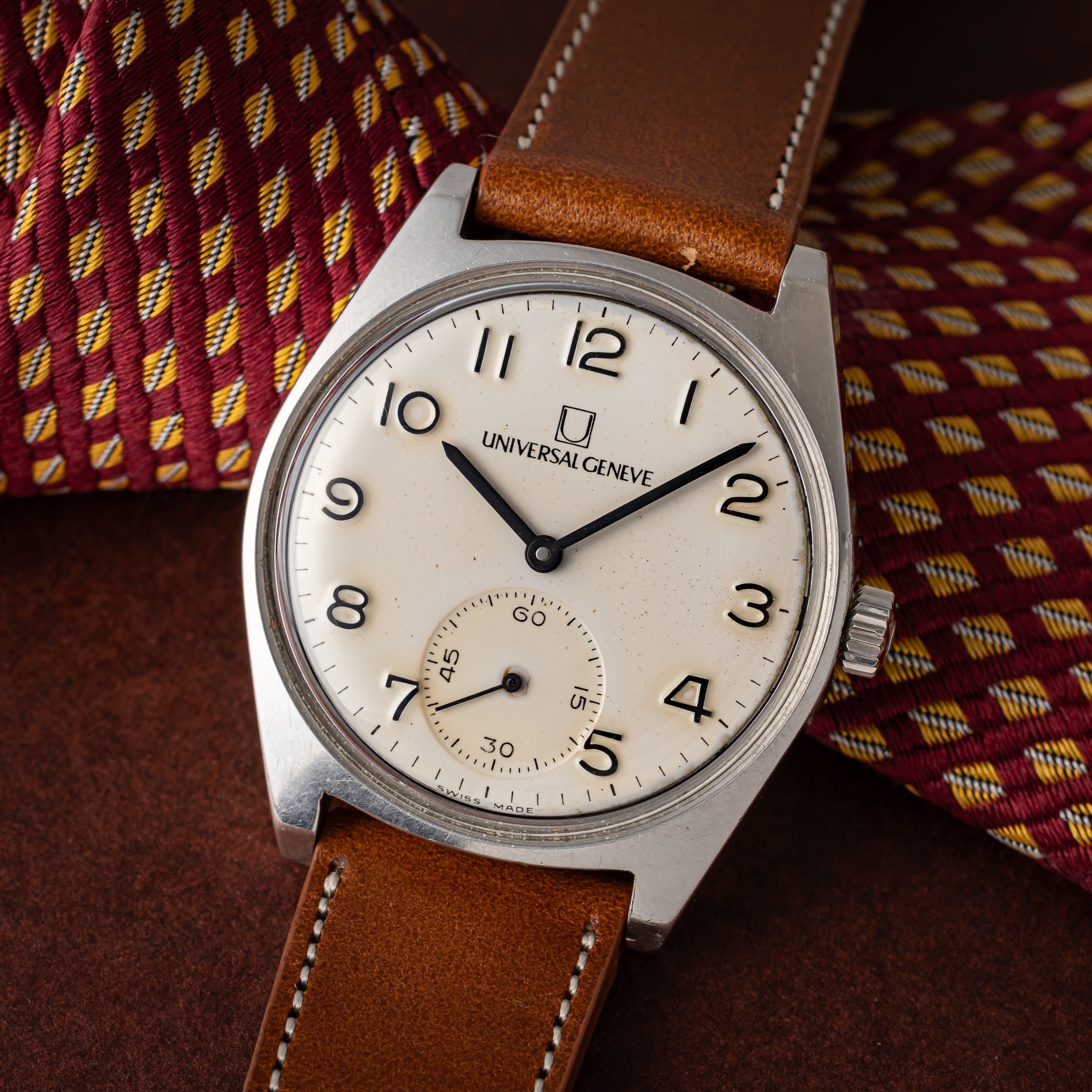 ユニバーサルジュネーブ イタリア国鉄 鉄道時計 1960年代 手巻き スモールセコンド