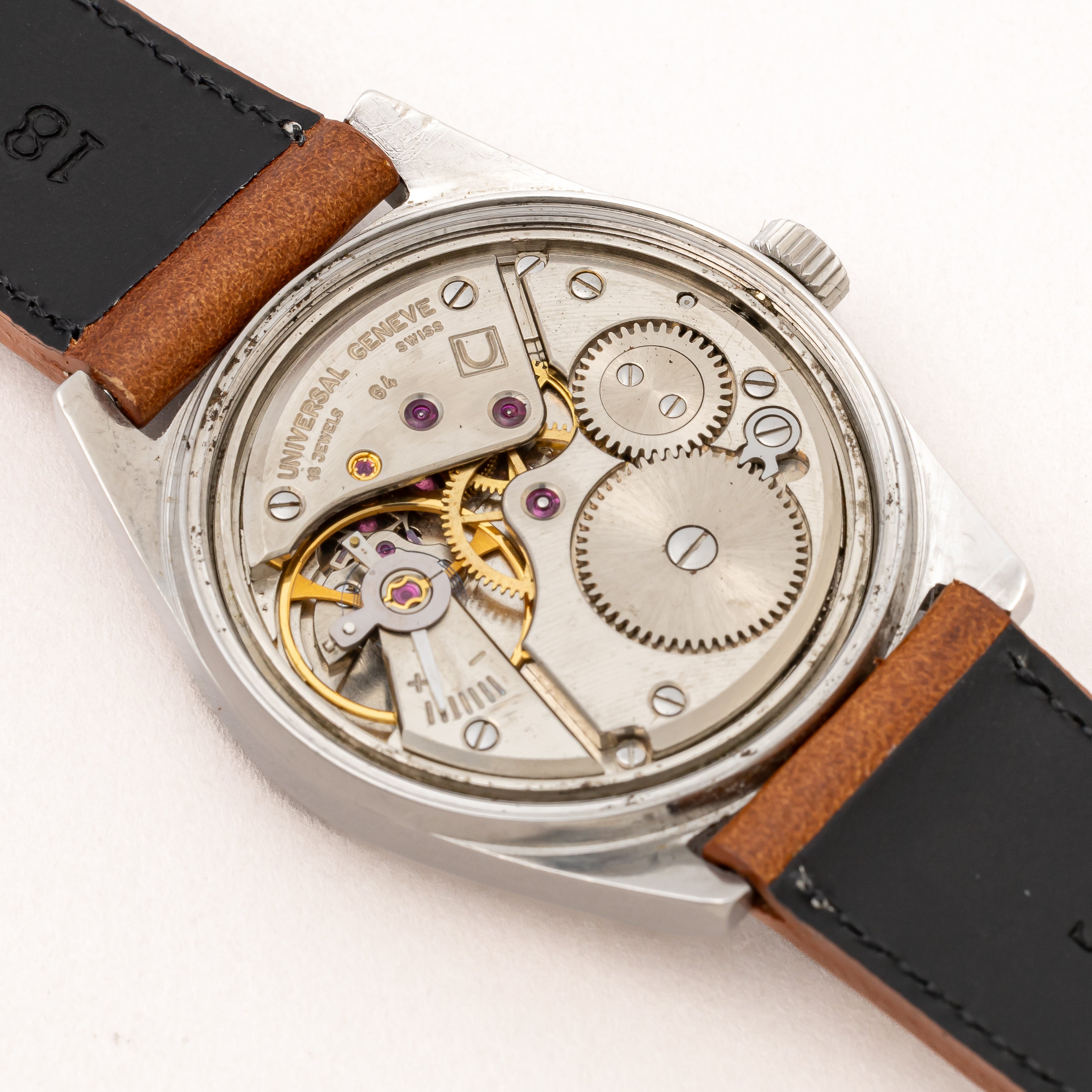 ユニバーサルジュネーブ イタリア国鉄 鉄道時計 1960年代 手巻き スモールセコンド